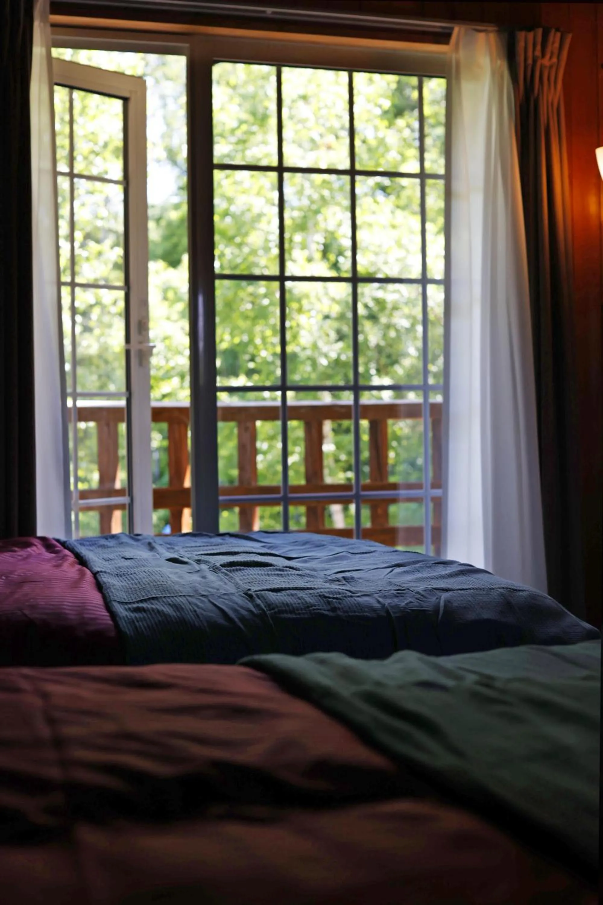 View (from property/room), Bed in The LODGE ABASHIRI