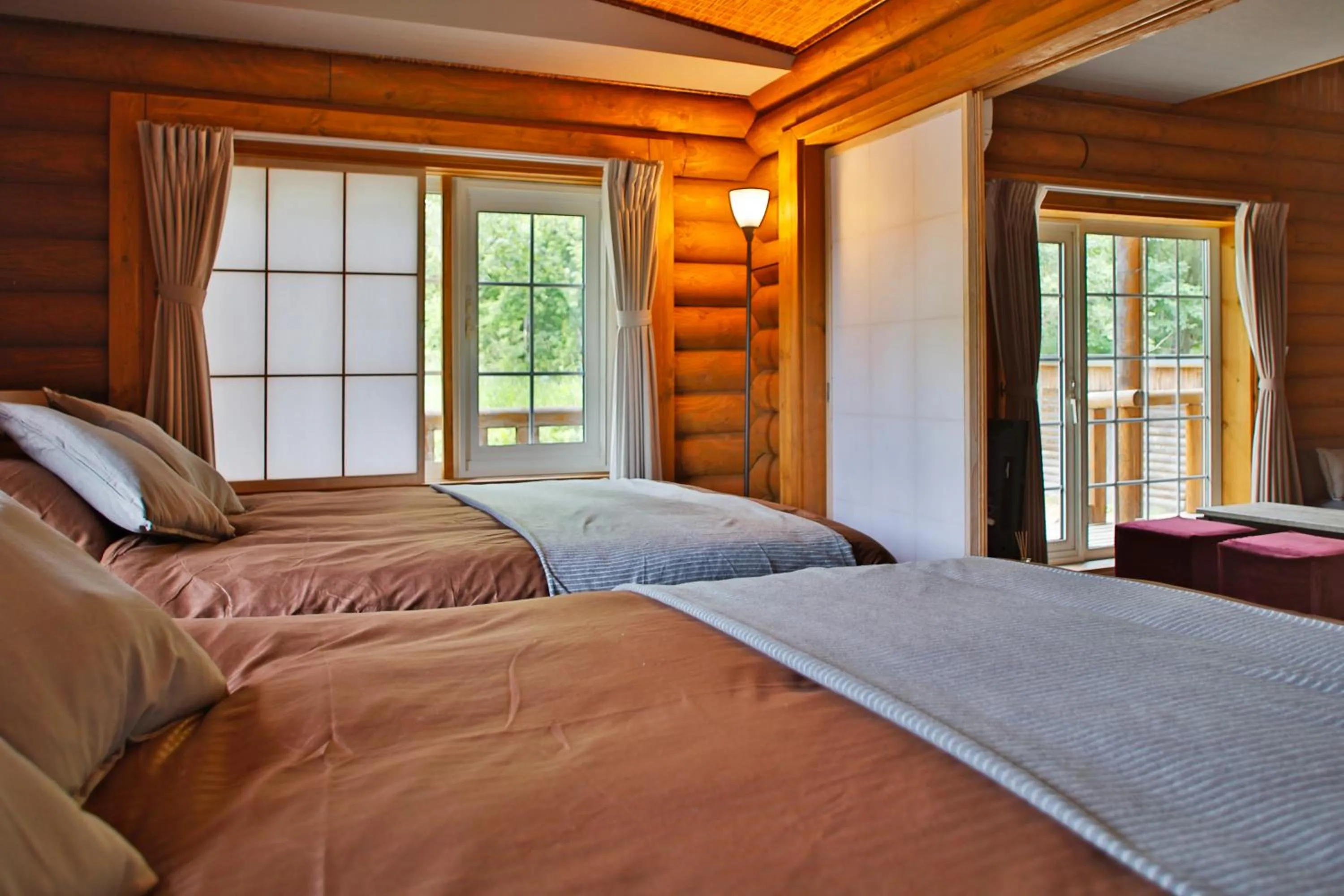 Bed in The LODGE ABASHIRI