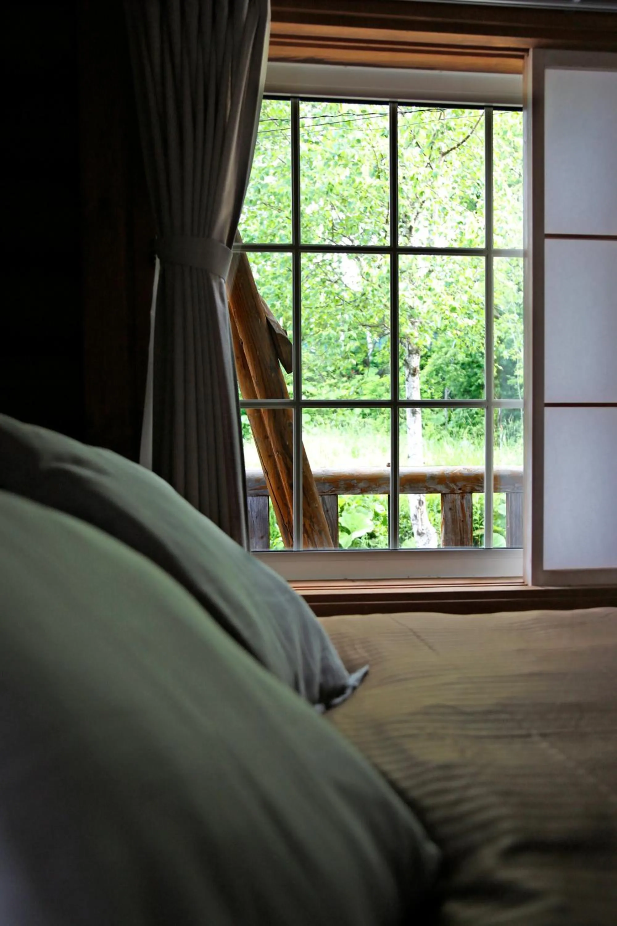 Bed in The LODGE ABASHIRI