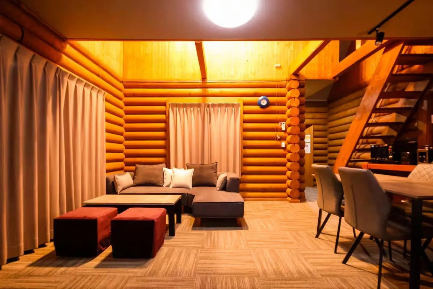 Living room in The LODGE ABASHIRI