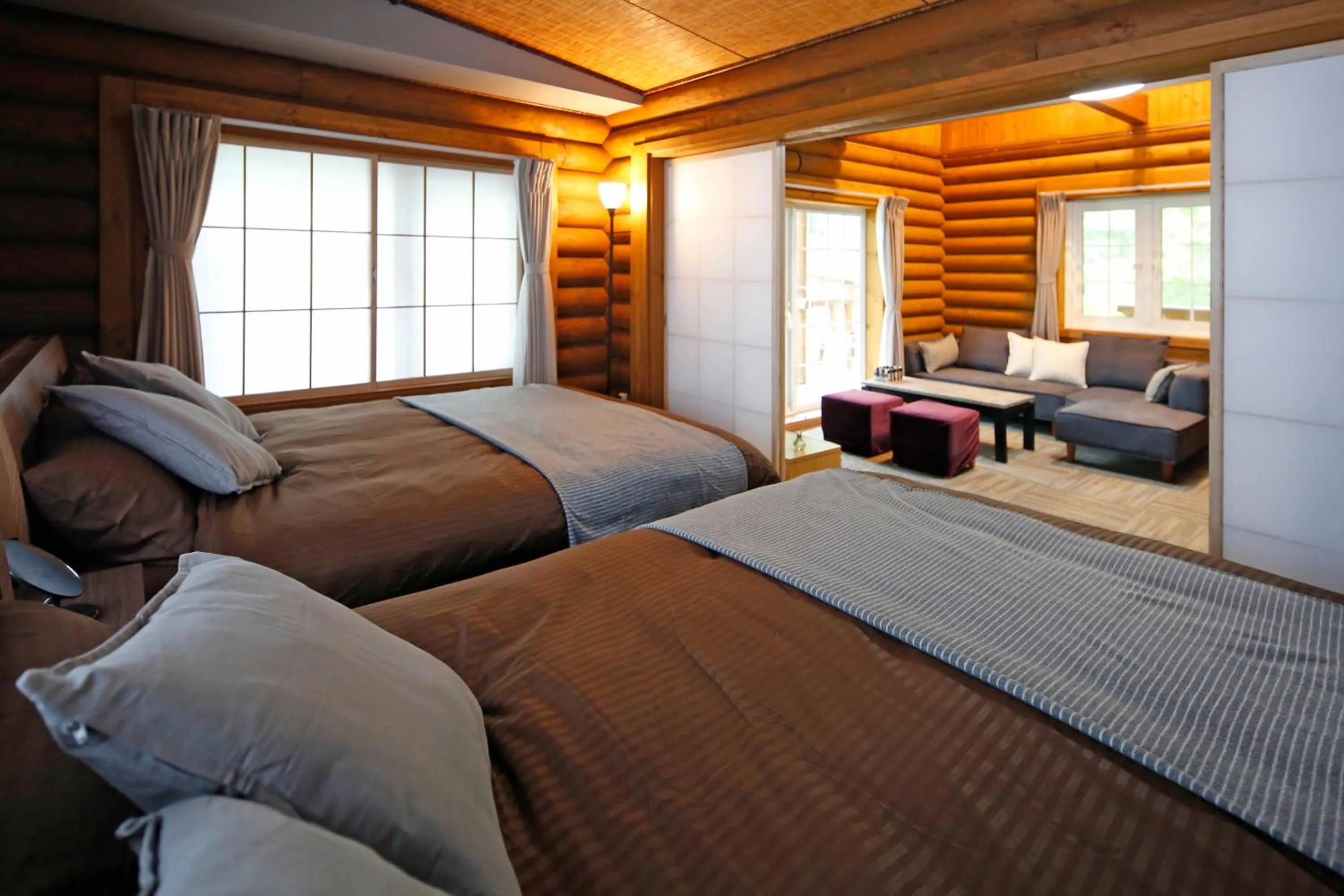 Bed in The LODGE ABASHIRI