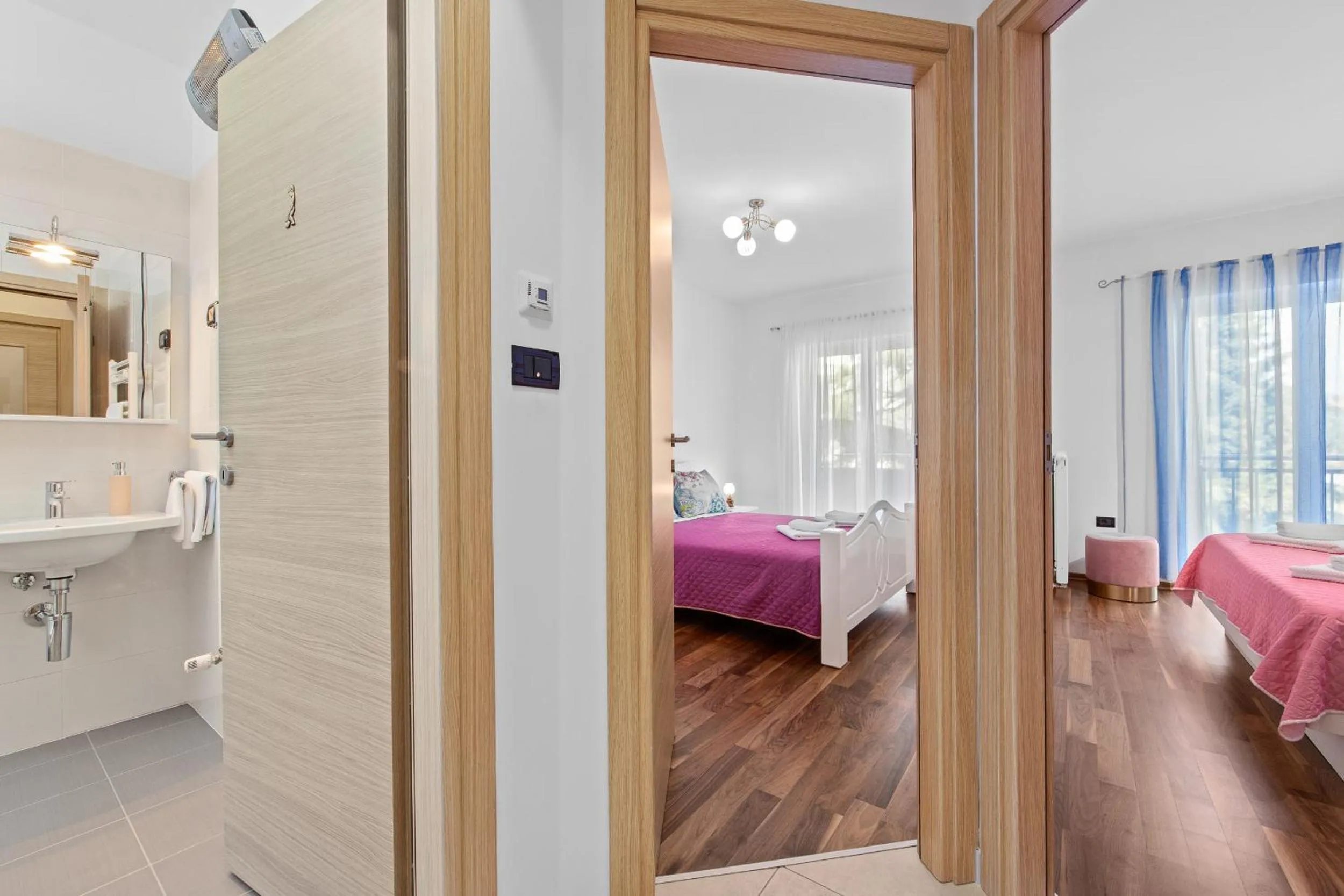 Bed in Feniks Fažana apartman