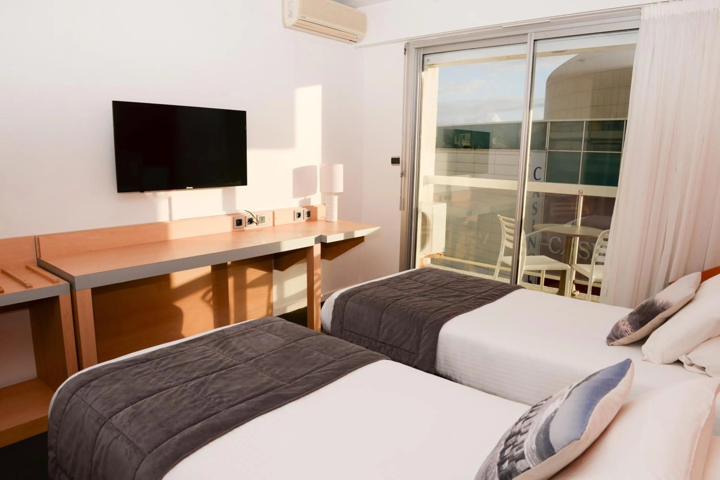 View (from property/room), Bed in Kyriad Prestige Les Sables d'Olonne - Plage - Centre des Congrès