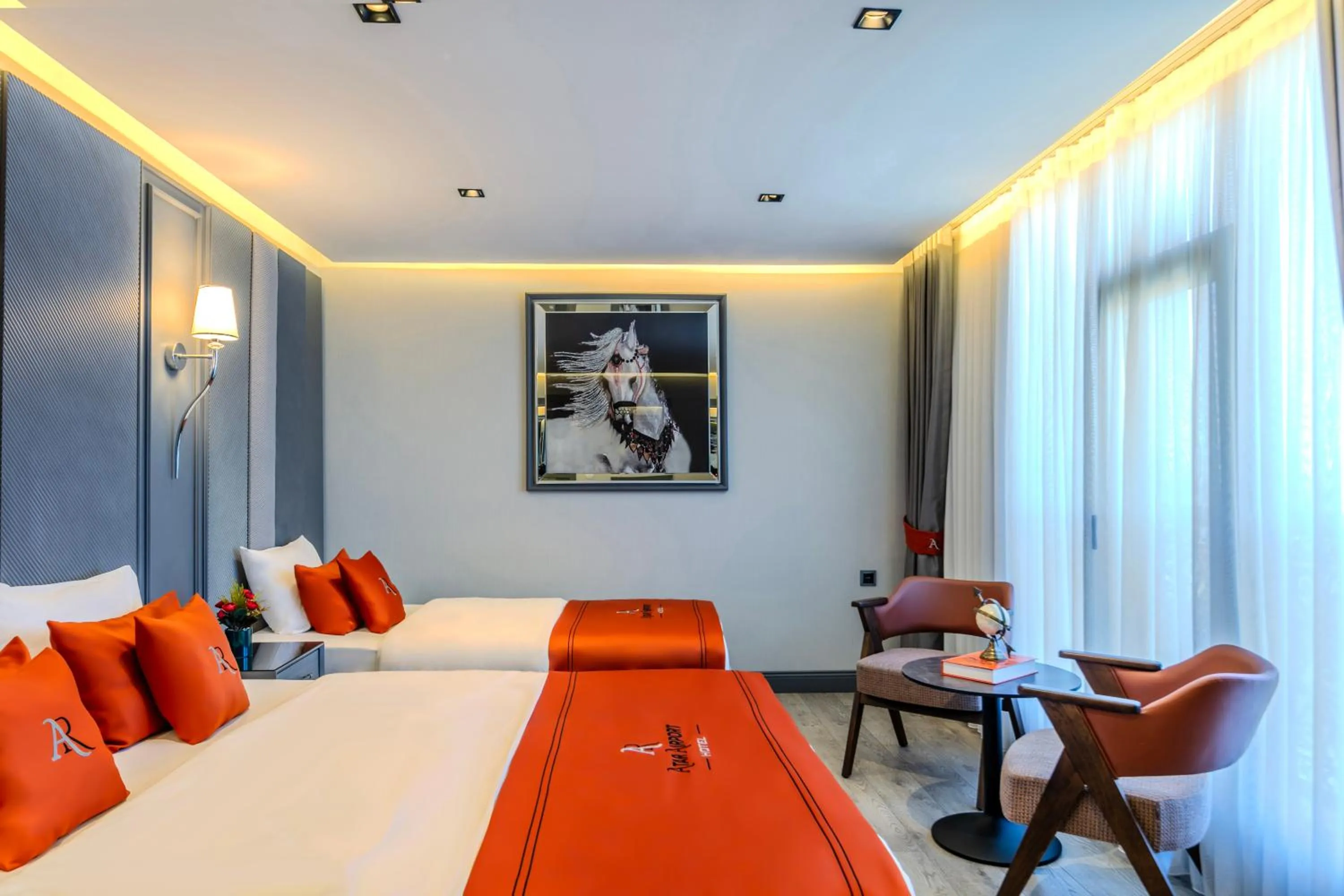 Photo of the whole room, Bed in Atar Airport Hotel - Spa & Wellness