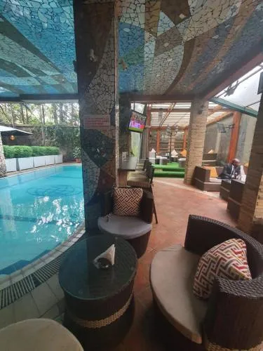 Pool view in Lux Suites Tropical Towers Apartments Kilimani