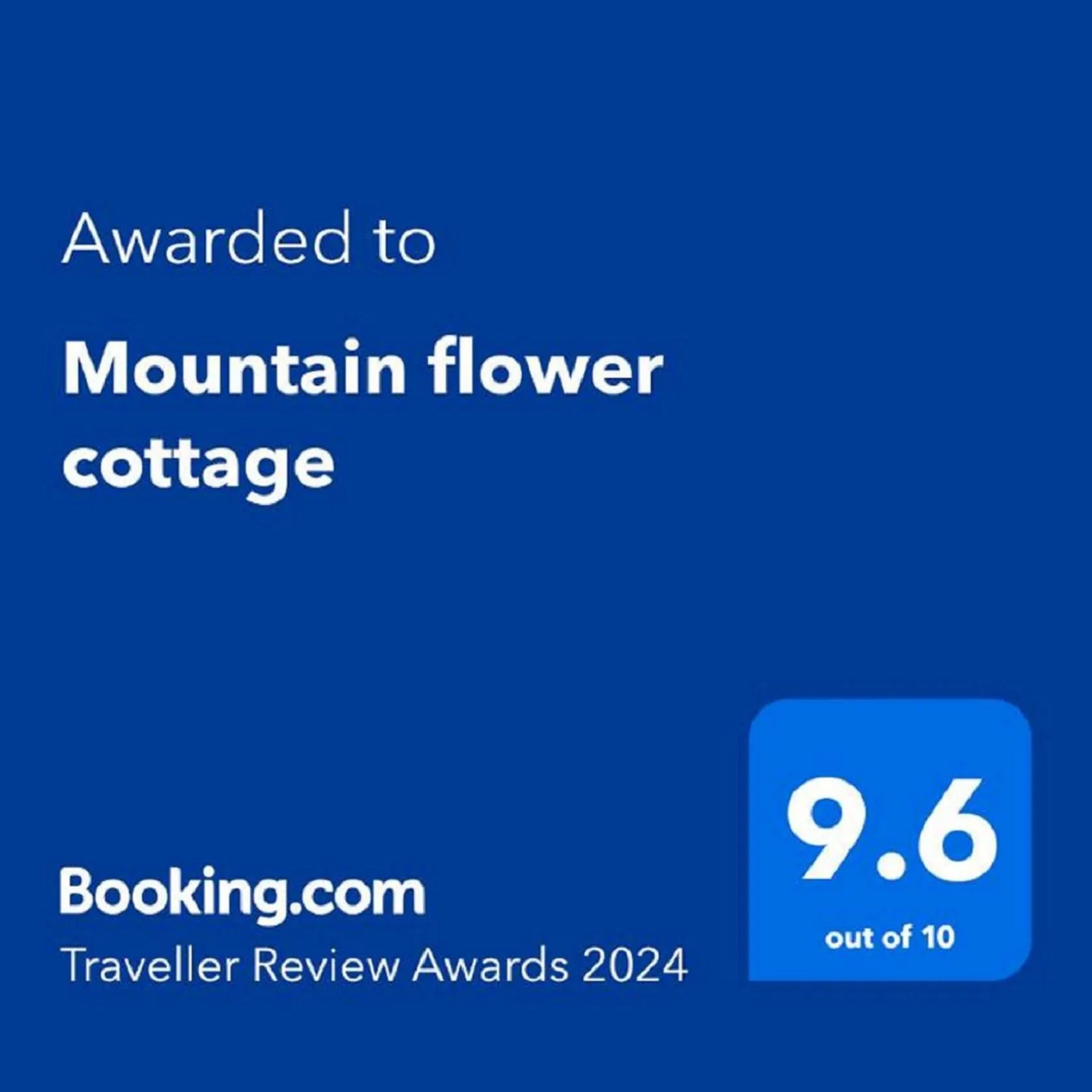 Logo/Certificate/Sign in Mountain flower cottage