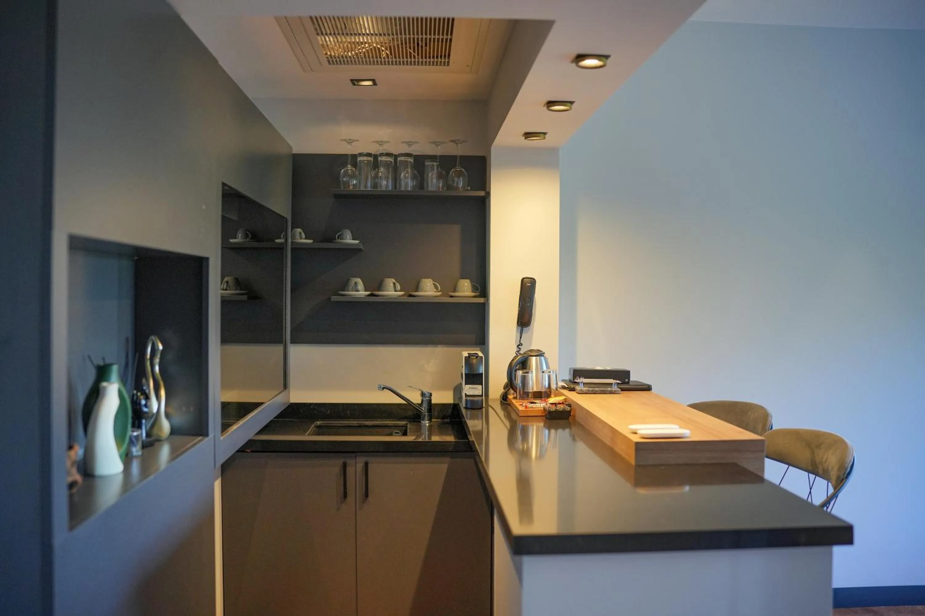 Kitchen or kitchenette in Ramitos Boutique Hotel