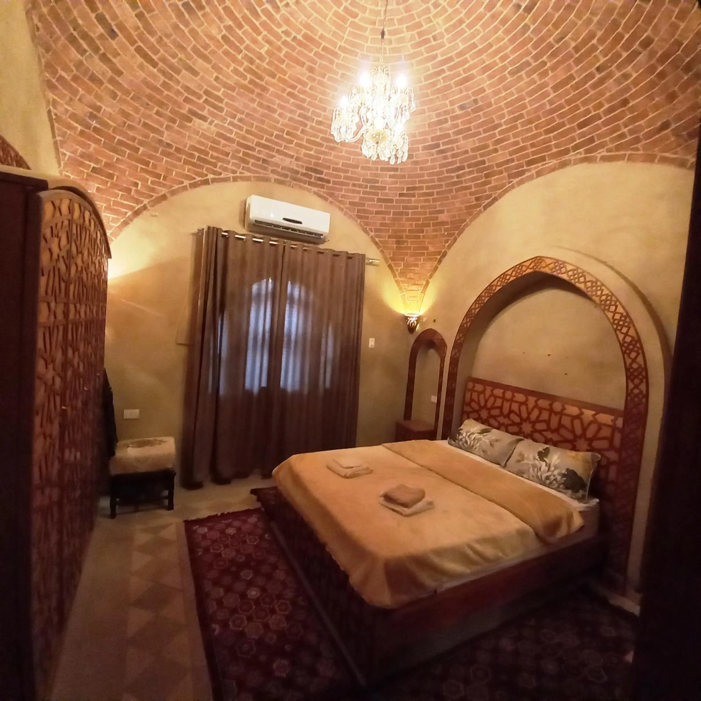 Bed in Mystical habou domes villa private pool