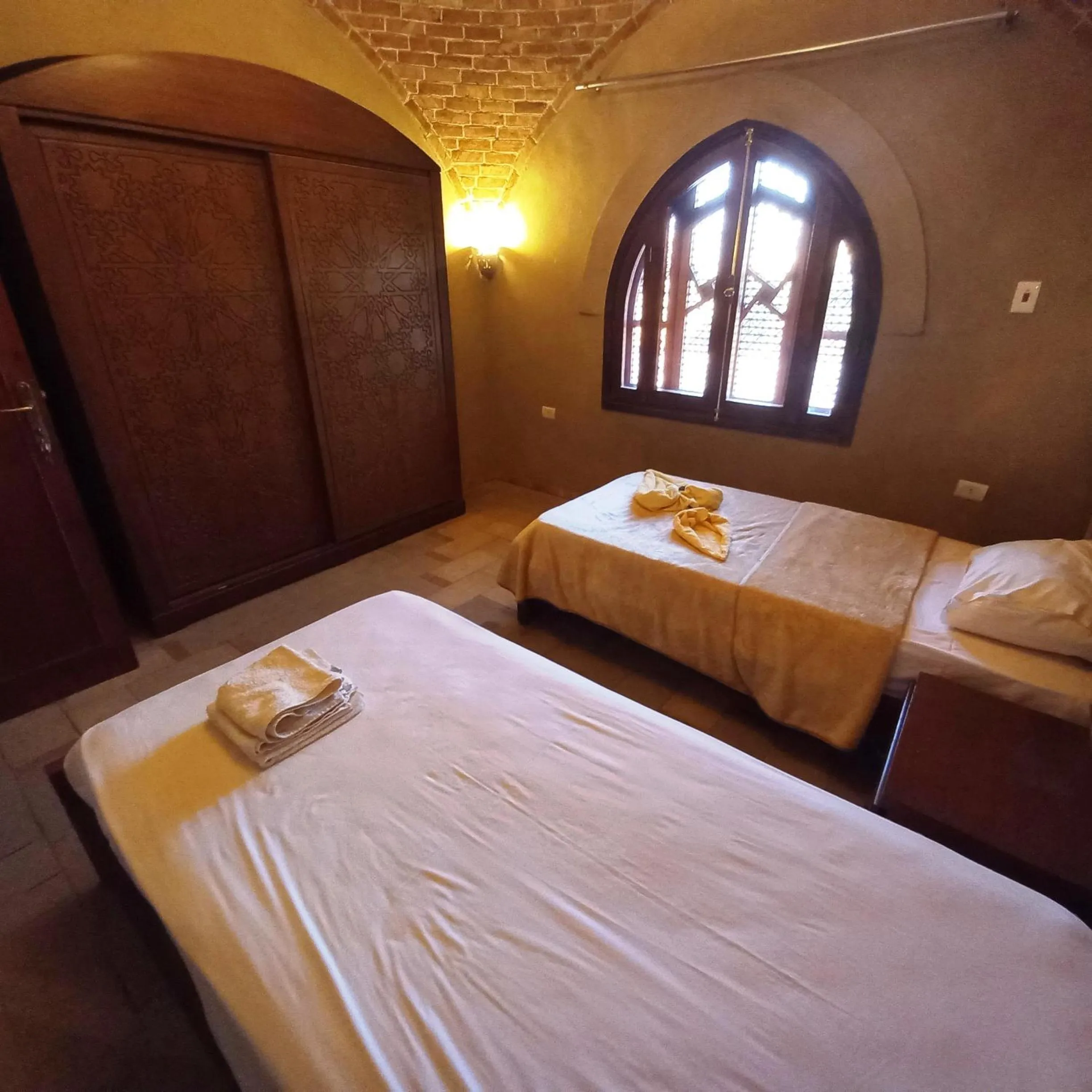 Bed in Mystical habou domes villa private pool