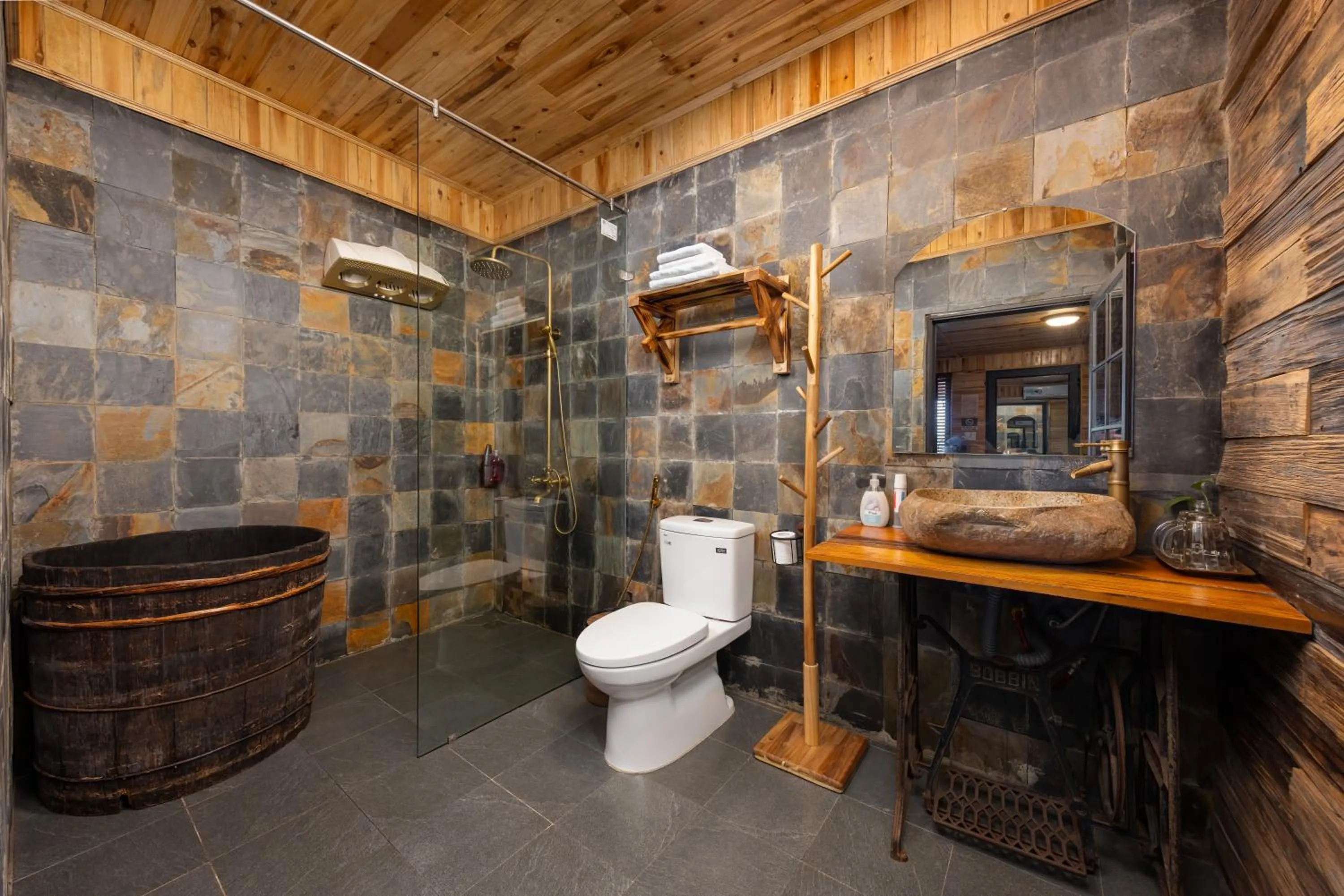 Shower in Ta Phin Cottage