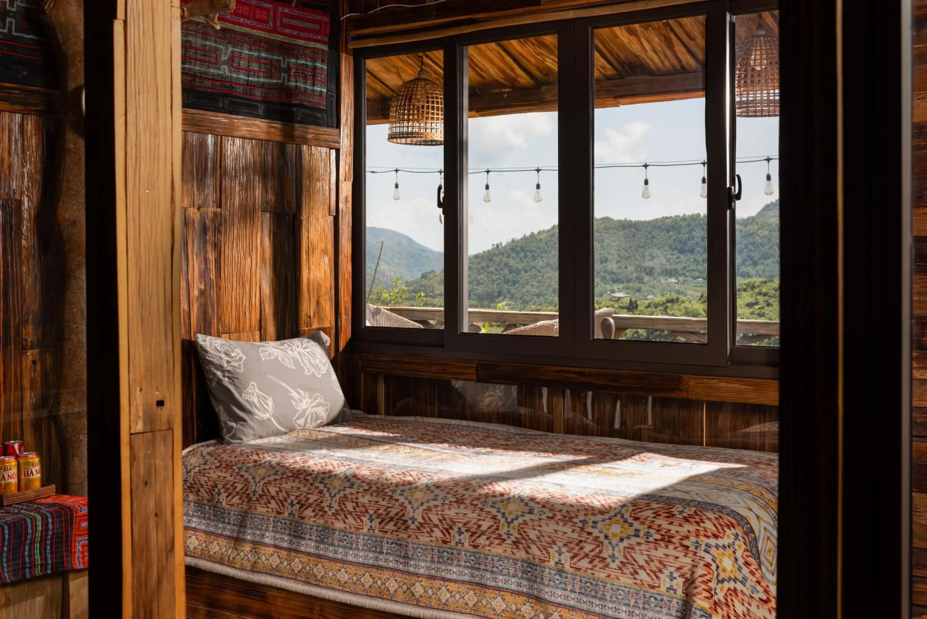 Bed in Ta Phin Cottage Bed in Ta Phin Cottage