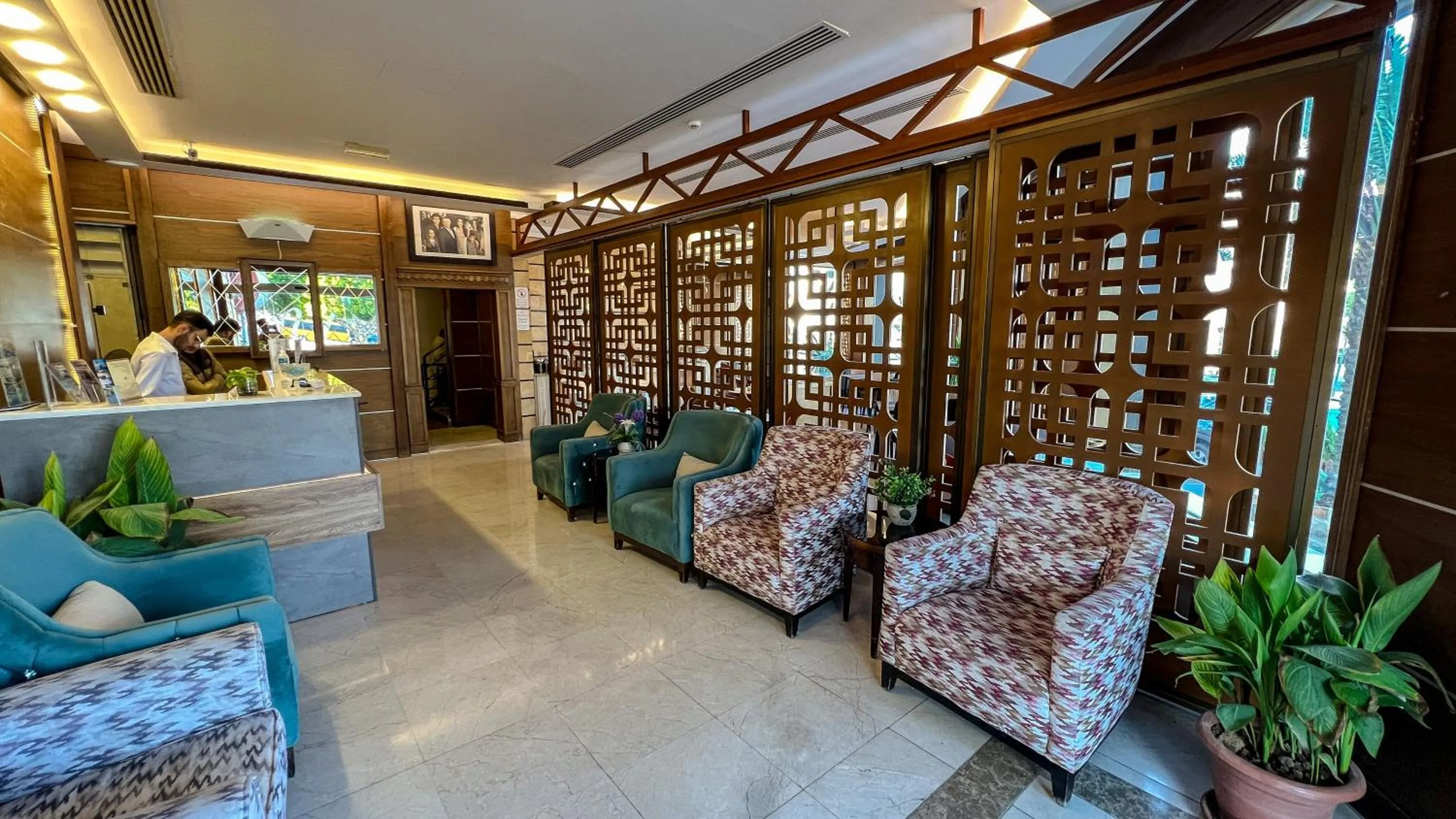 Seating area in Yafko Hotel