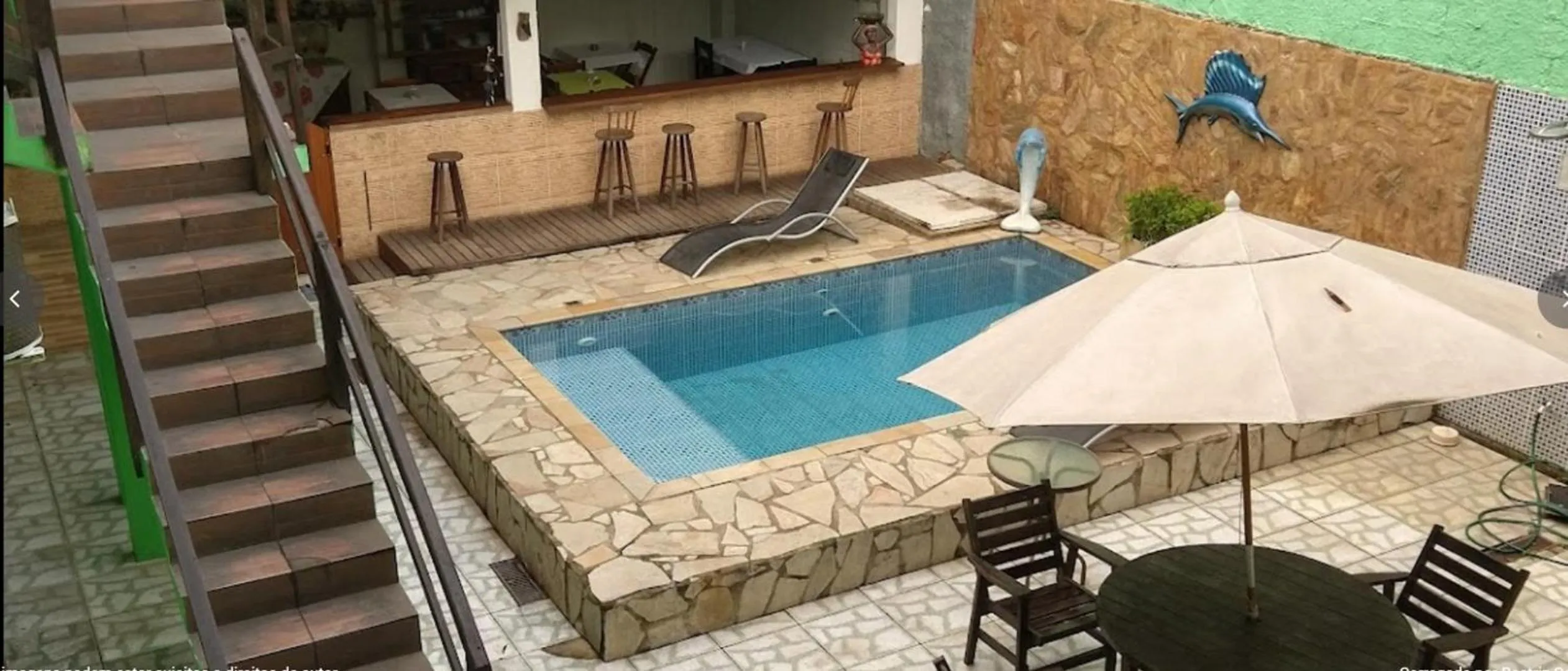 Pool view in Pousada Villa Real Paraty - Localização e café da manhã EXCELENTES"