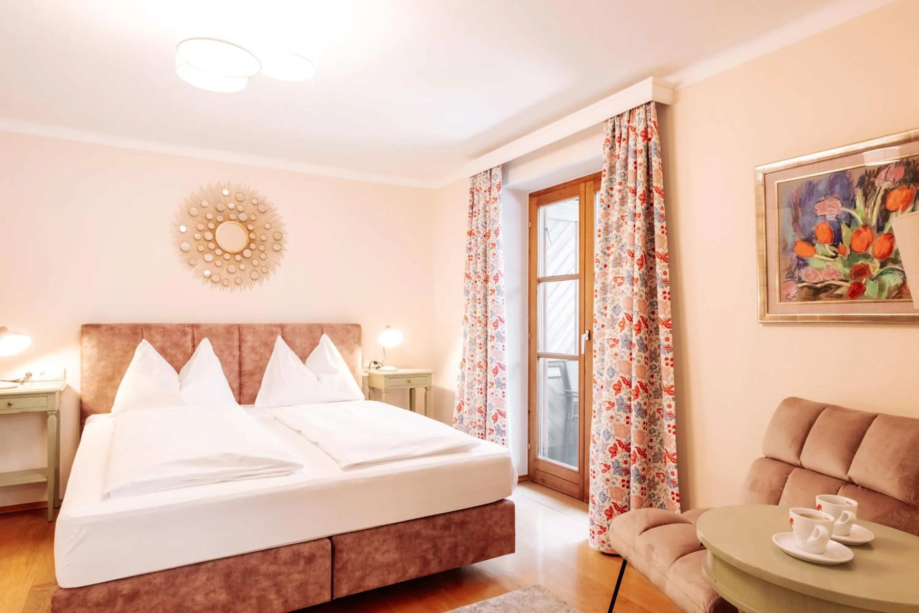 Bed in Hubertus Boutiquehotel Filzmoos