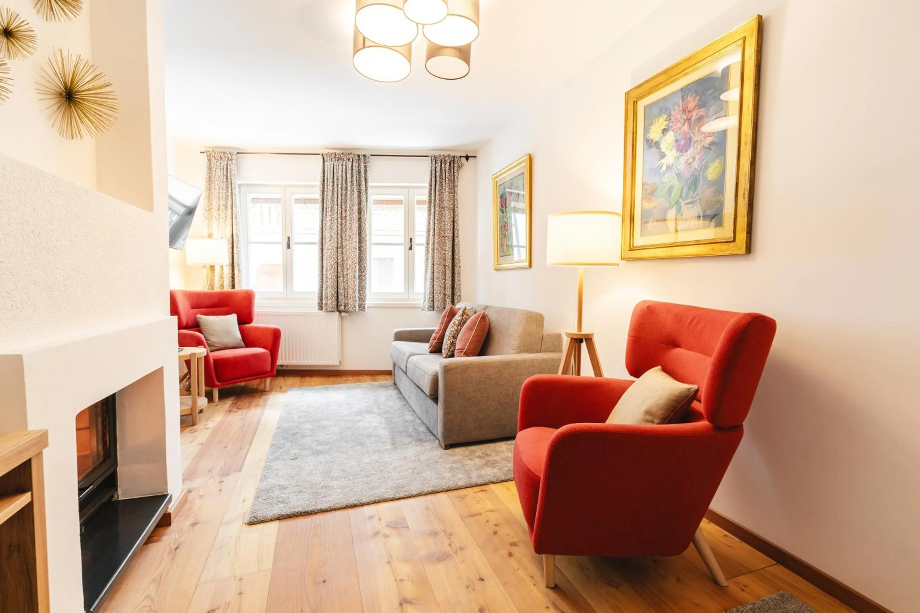 Seating area in Hubertus Boutiquehotel Filzmoos