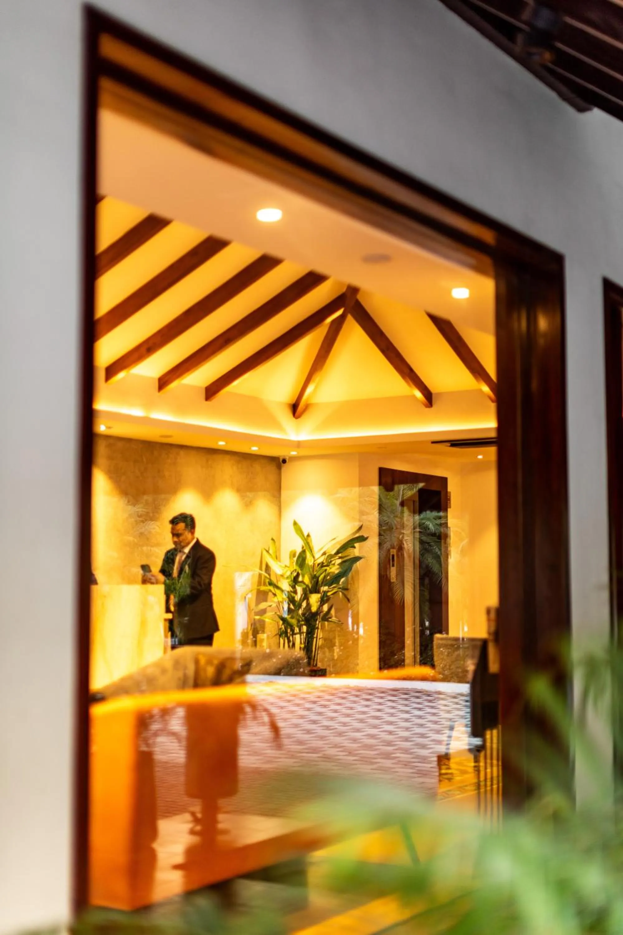 Seating area in Kwality's Motel Shiraz