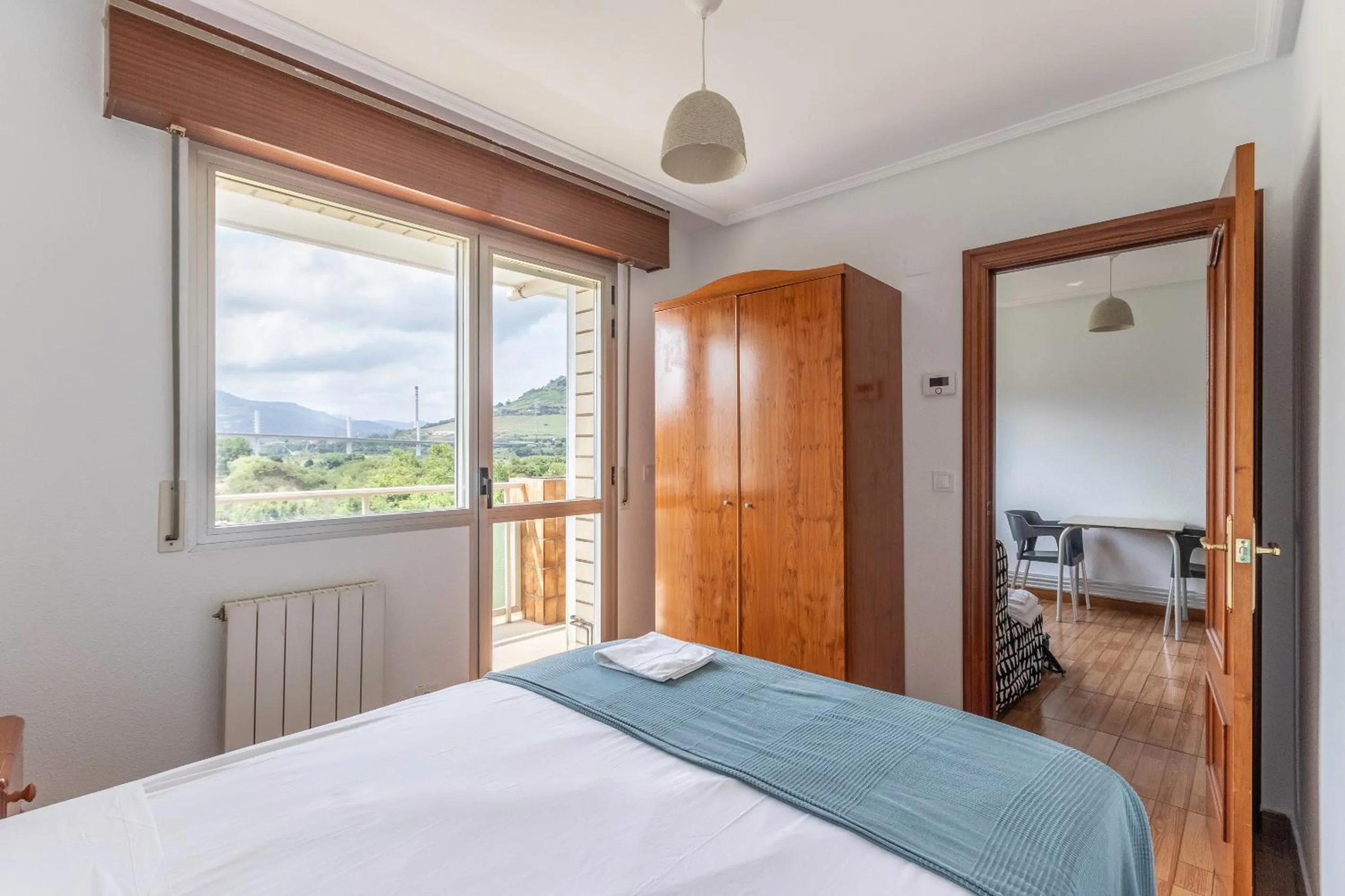 Bed in La Arena Apartamentos Zierbena