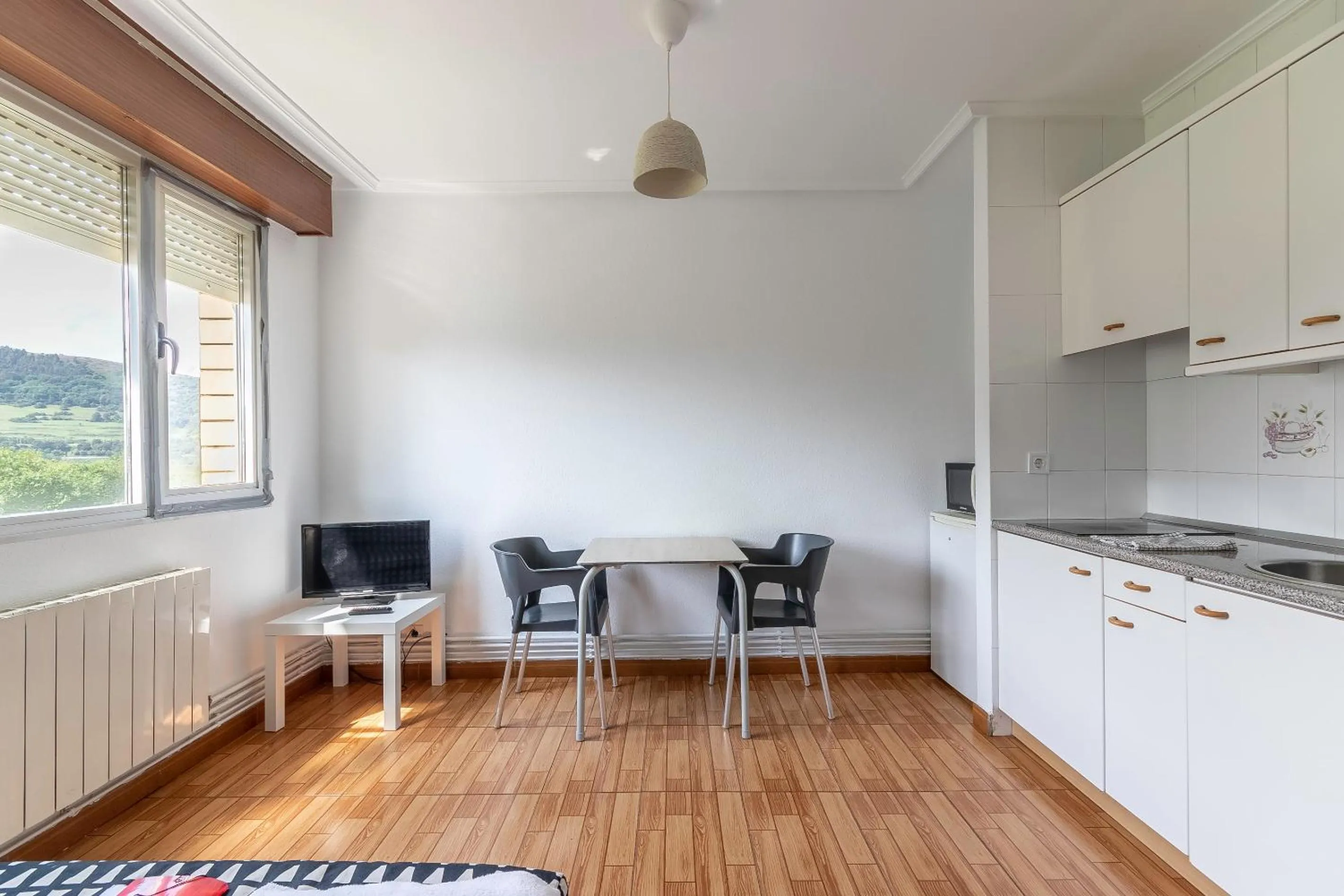 Kitchen or kitchenette in La Arena Apartamentos Zierbena