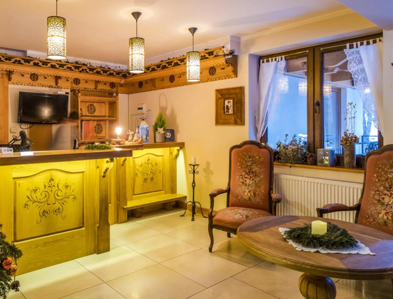 Lobby or reception in Willa Ryś