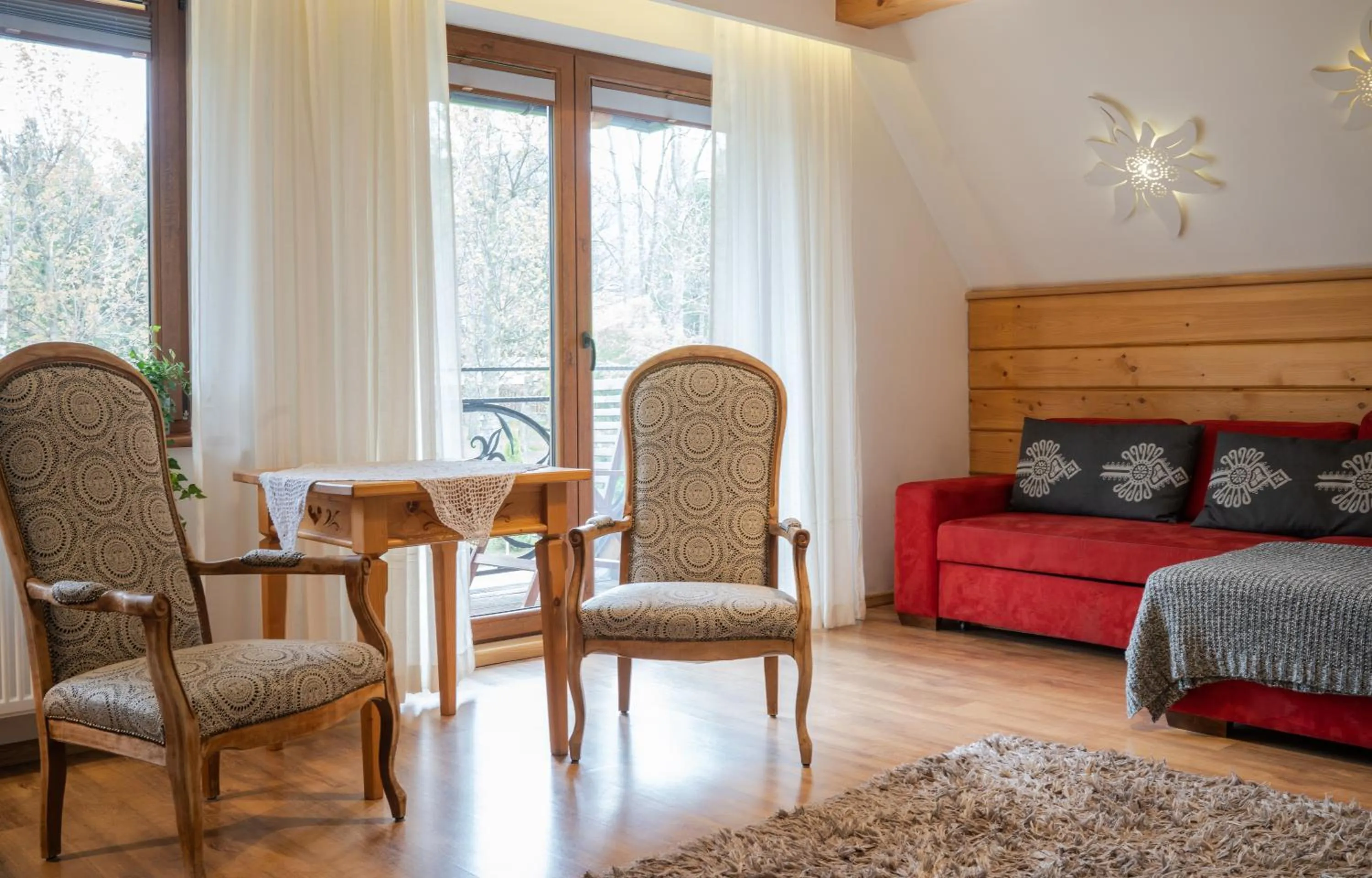 Seating area in Willa Ryś