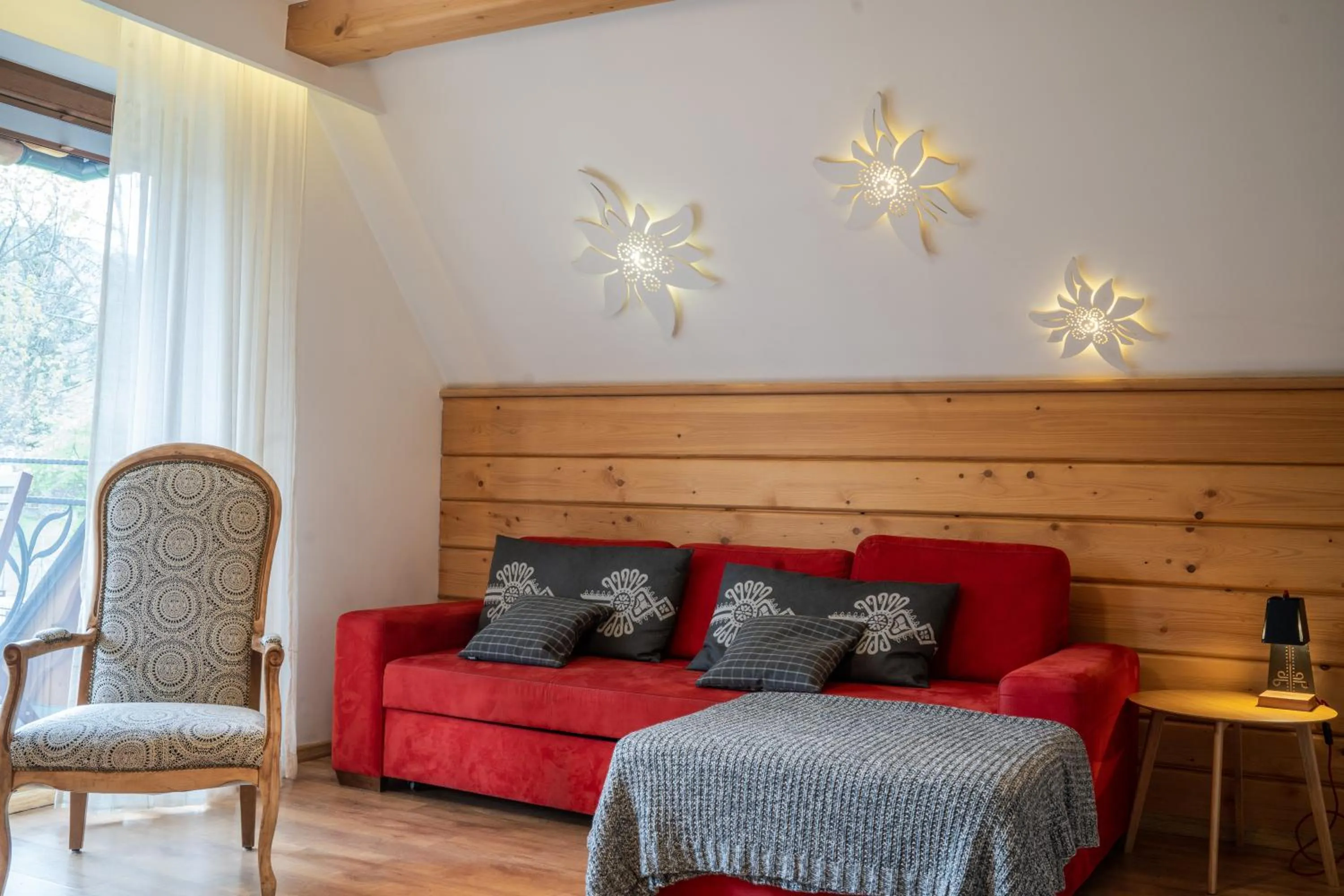 Seating area in Willa Ryś