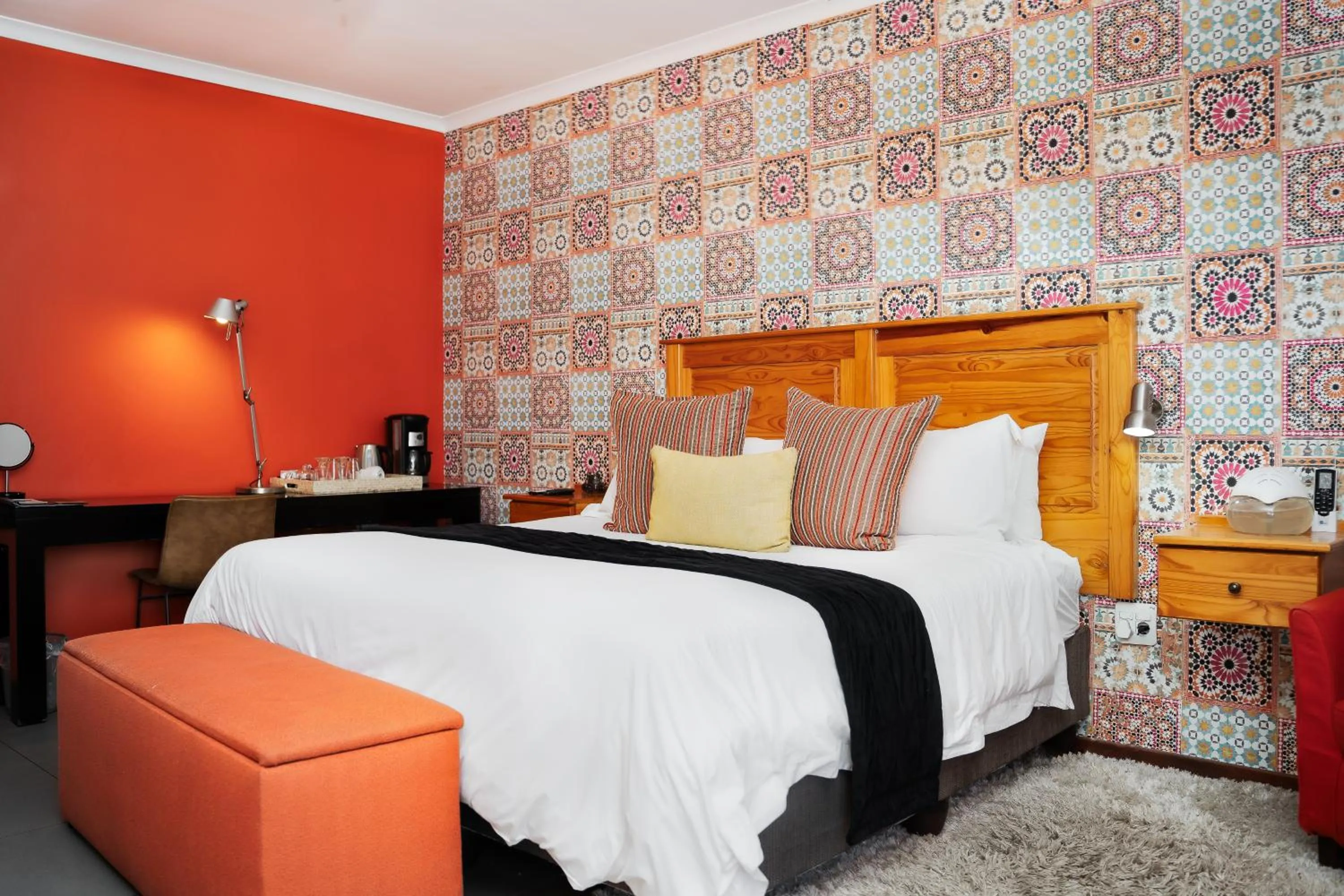 Bed in Yalla Yalla Boutique Hotel