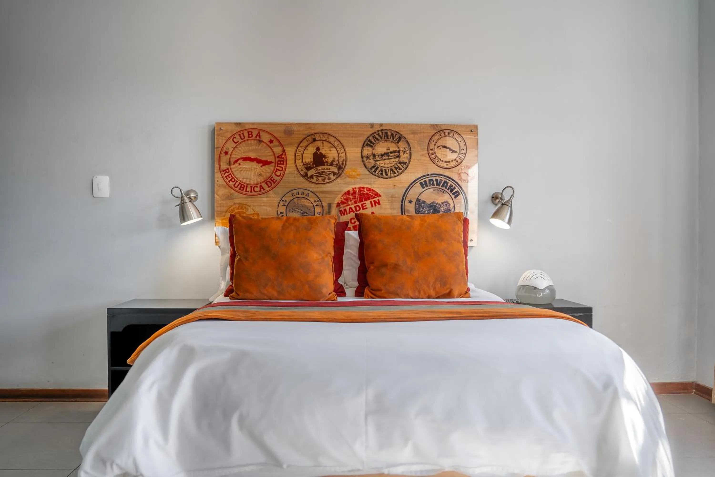 Bed in Yalla Yalla Boutique Hotel