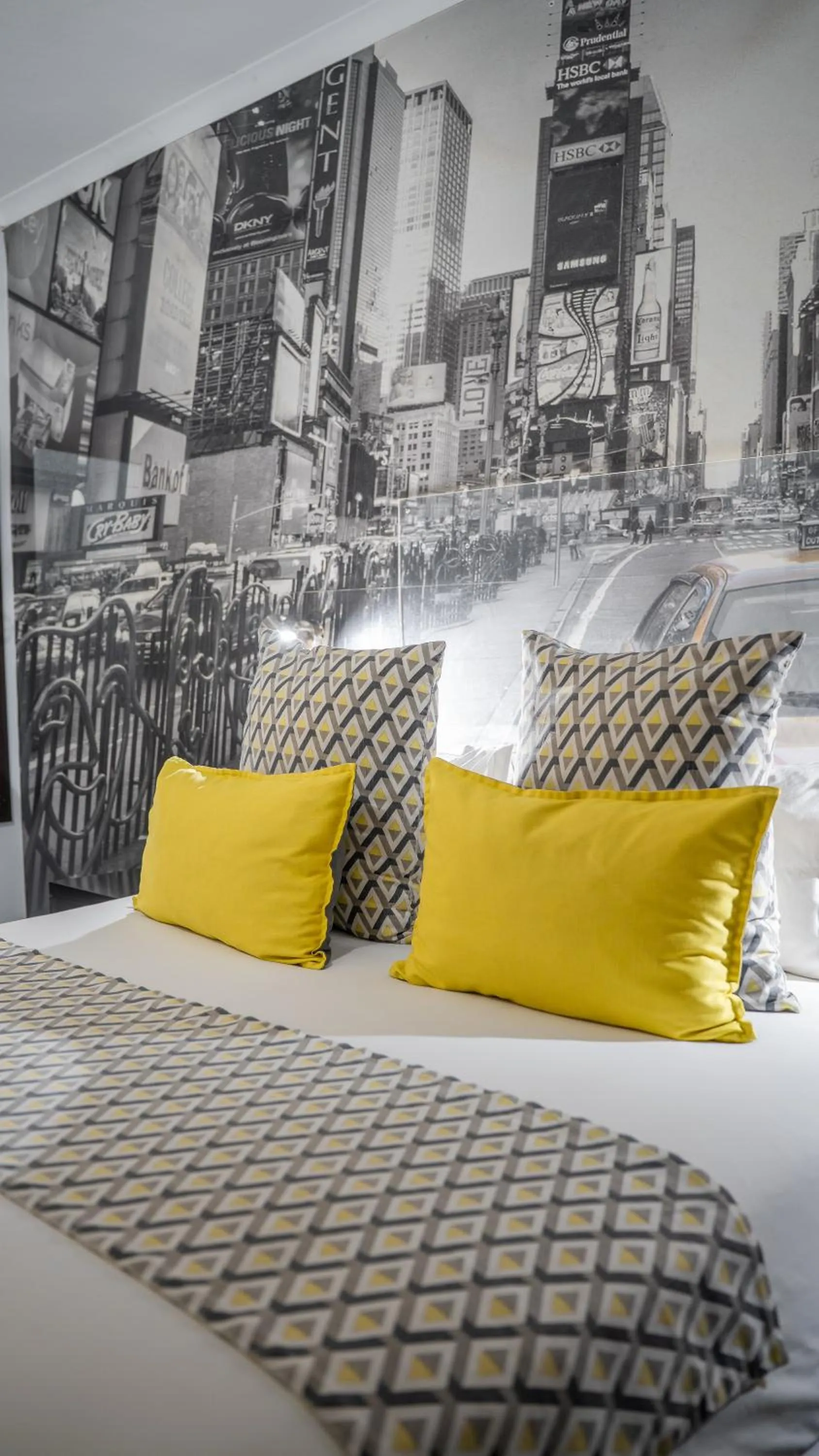 Bed in Yalla Yalla Boutique Hotel