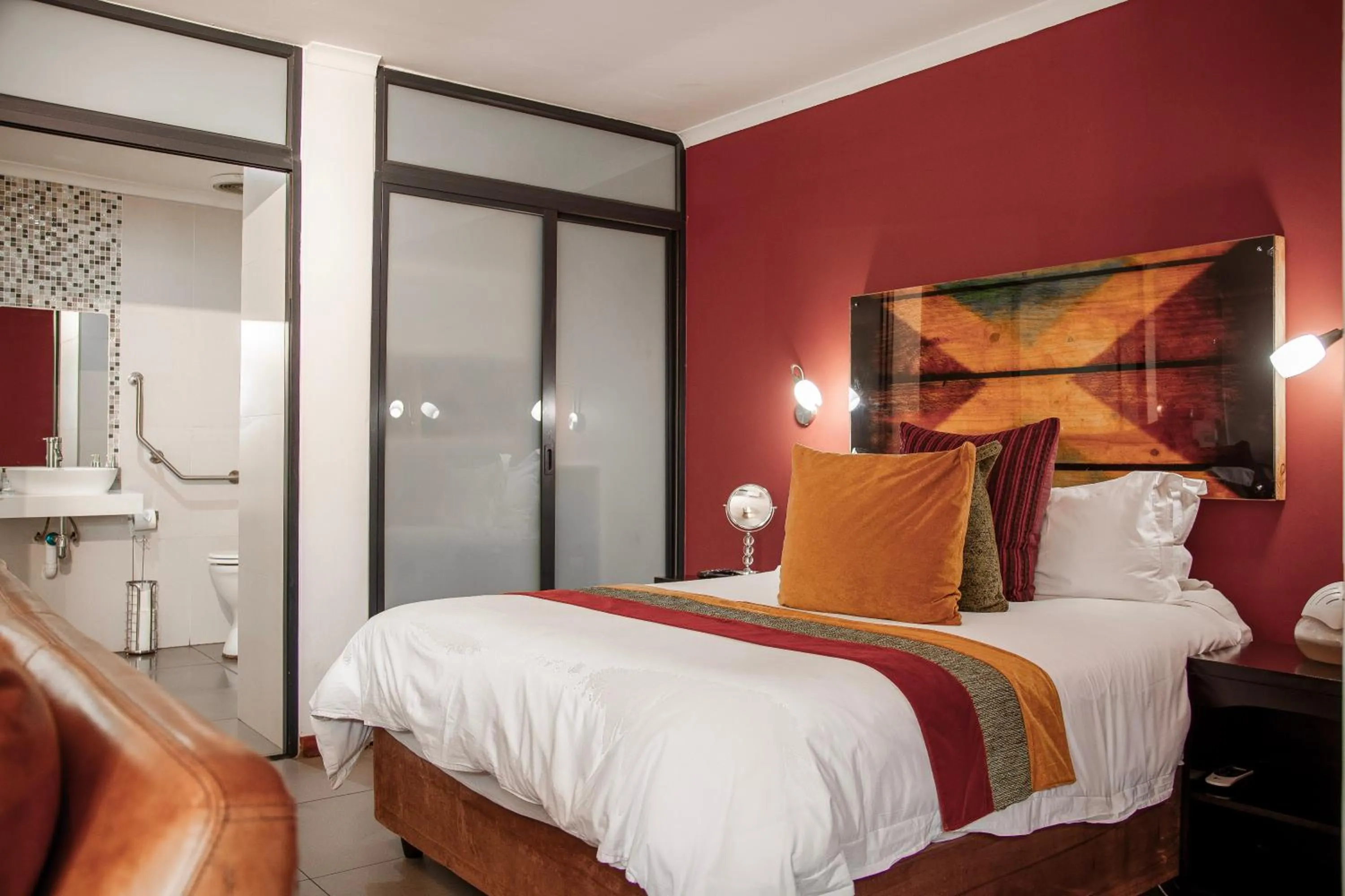 Bed in Yalla Yalla Boutique Hotel