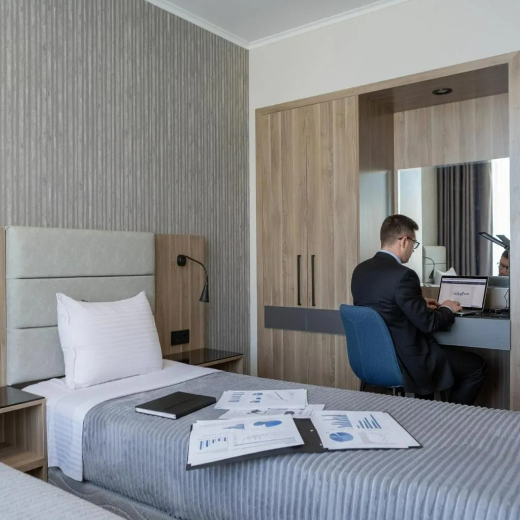 Bedroom, Bed in Expocore Hotel