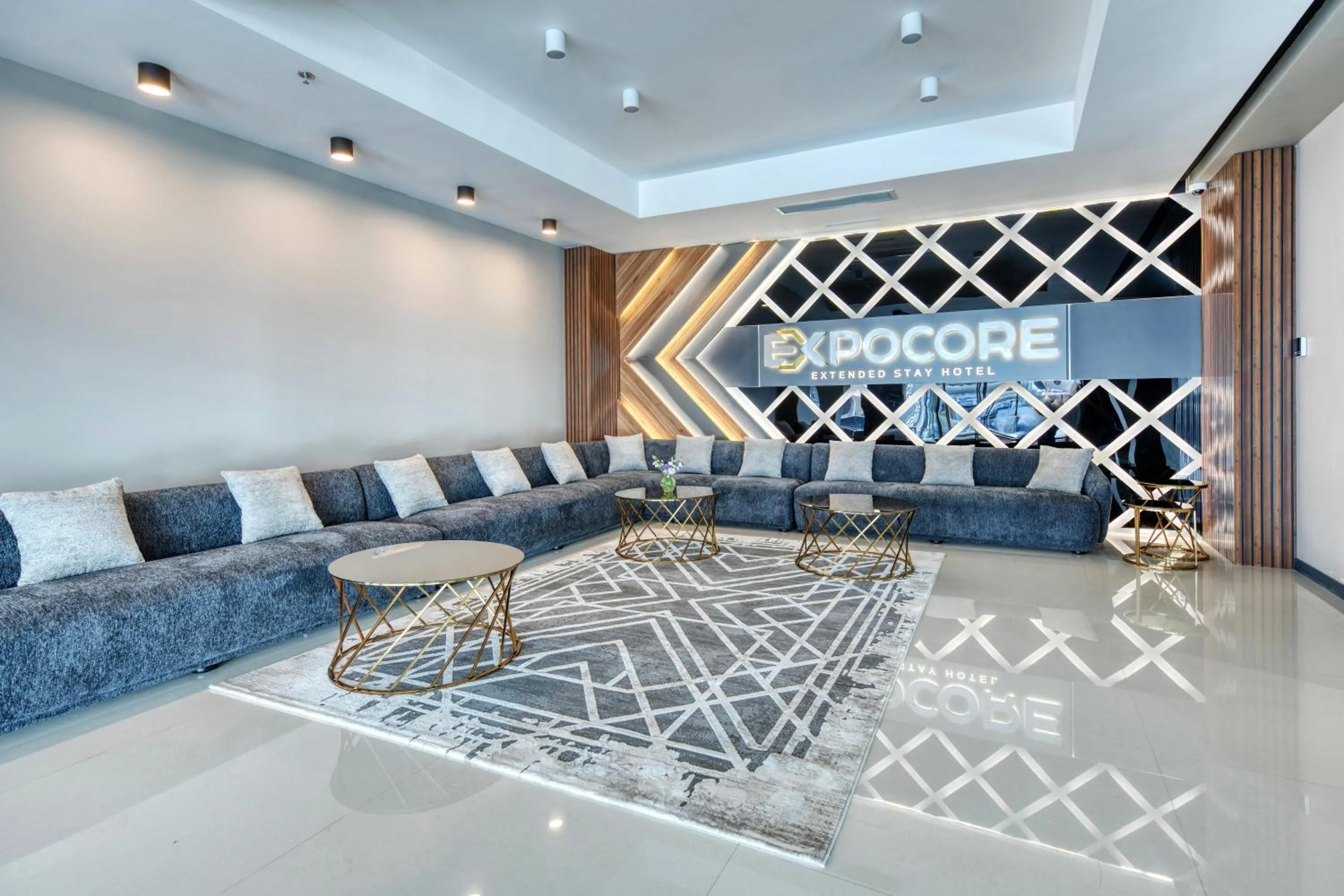 Lobby or reception in Expocore Hotel