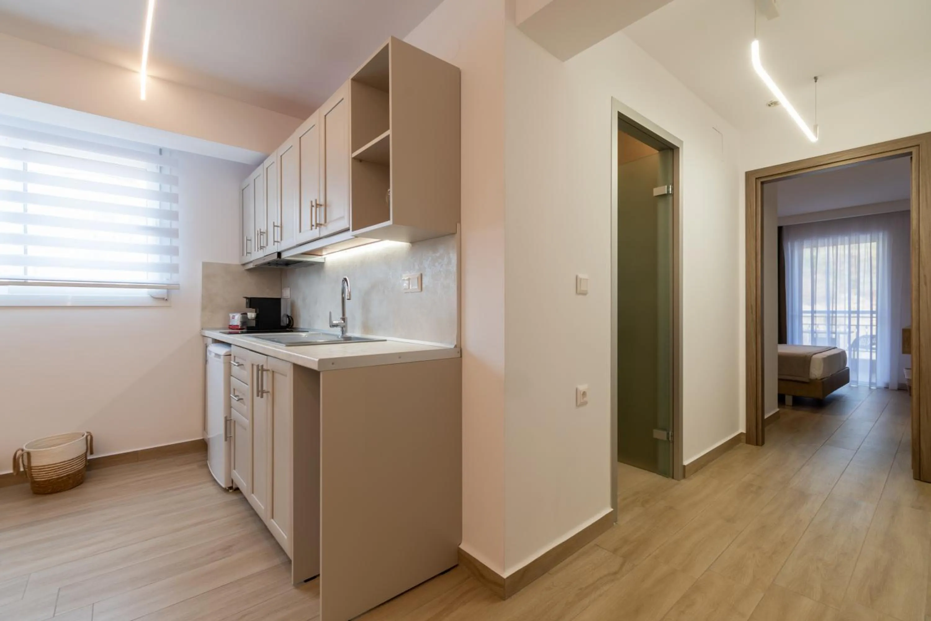 Kitchen or kitchenette in Hotel Agni On The Beach