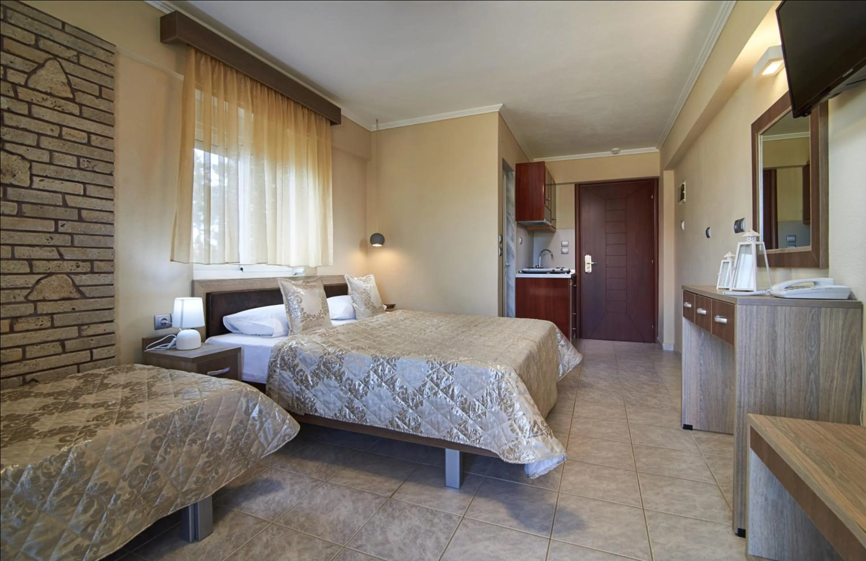 Bed in Hotel Agni On The Beach