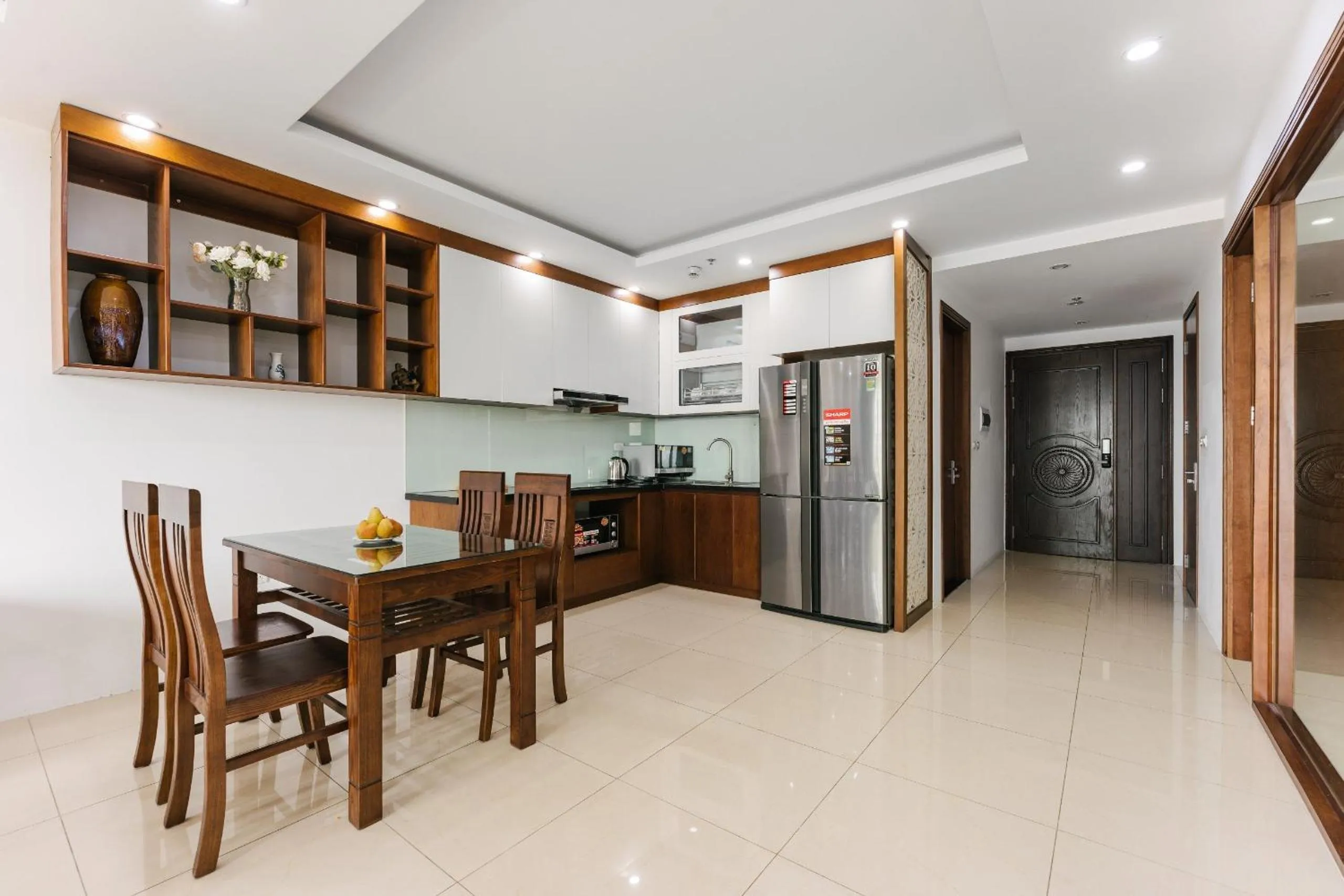 Dining area in Hanoi Westlake Homestay in D'Le Roi Soleil Building