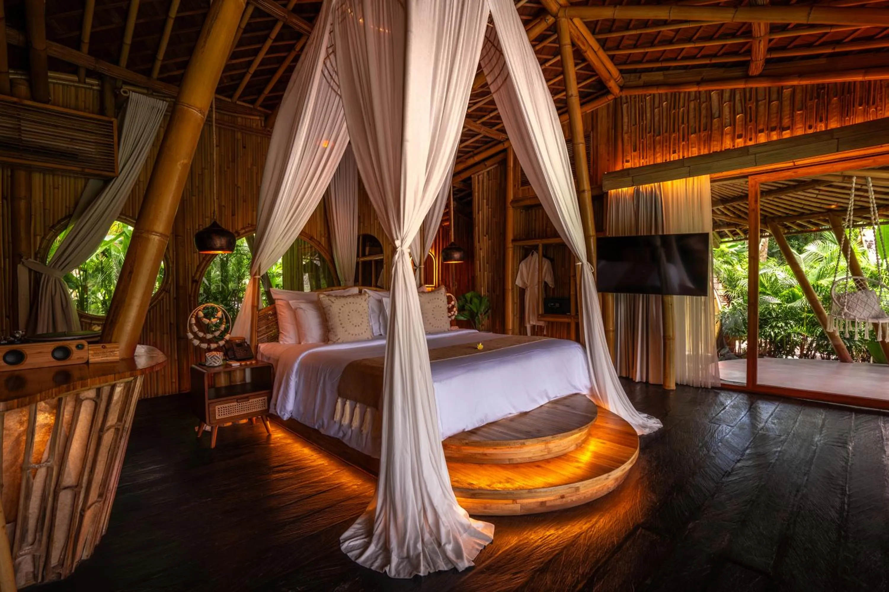 Bedroom, Bed in Bambootel Sawah View