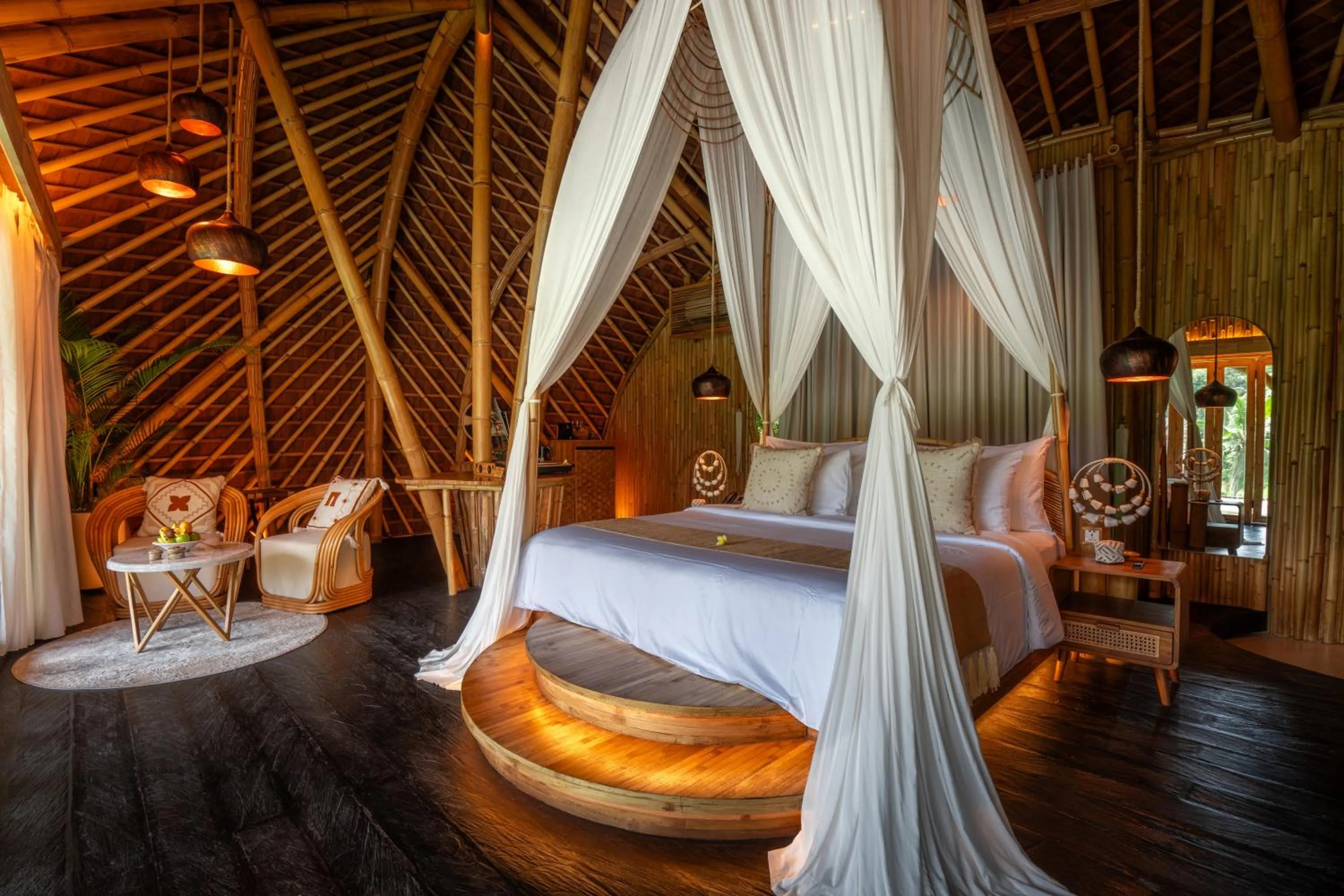 Bedroom, Bed in Bambootel Sawah View