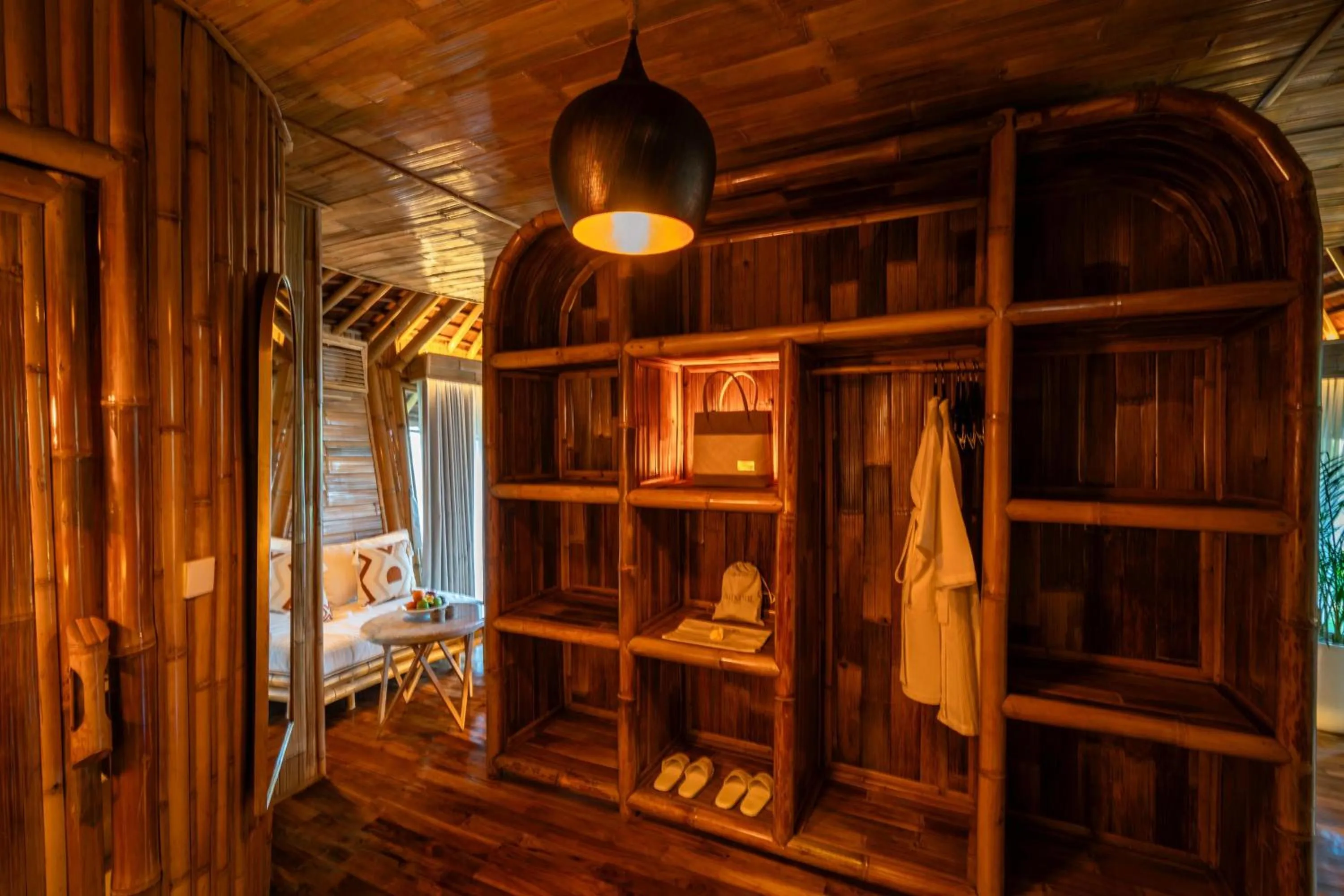 wardrobe in Bambootel Sawah View