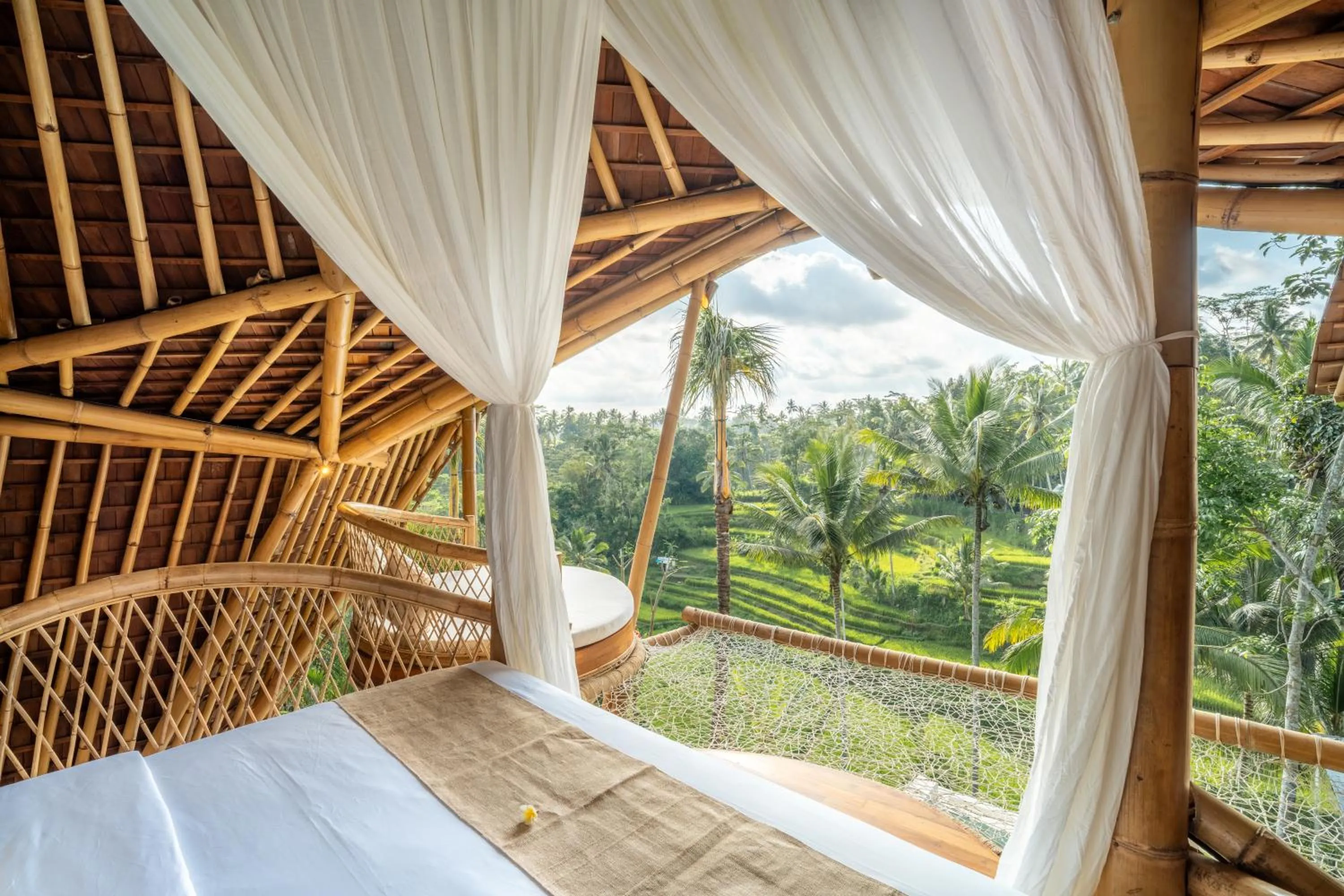 Bedroom in Bambootel Sawah View