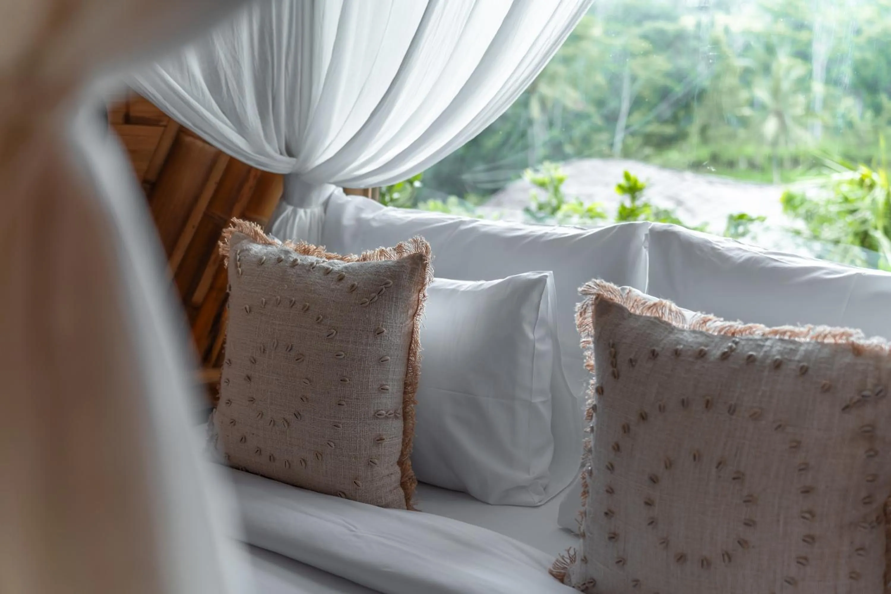 Bedroom, Bed in Bambootel Sawah View