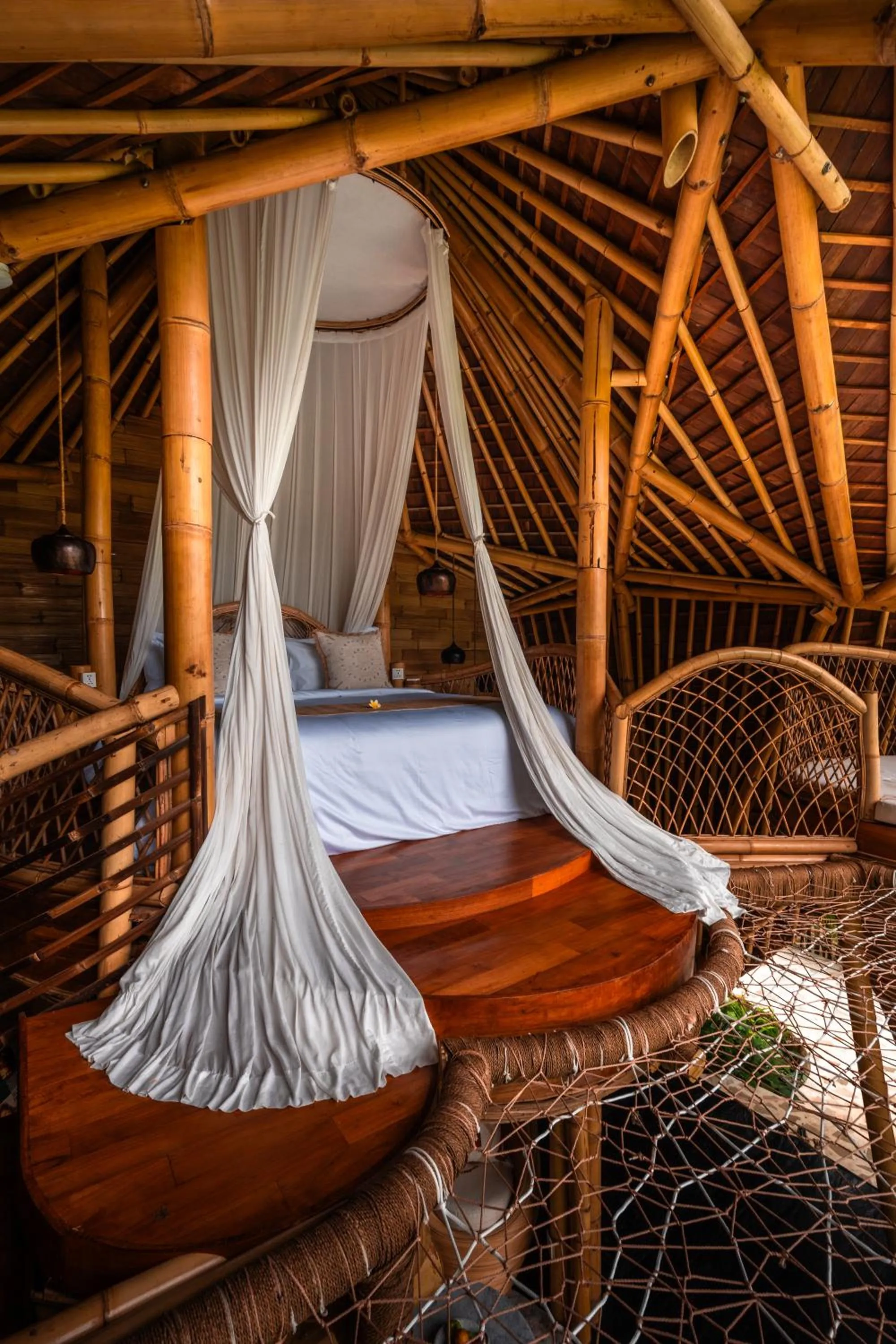 Bedroom in Bambootel Sawah View