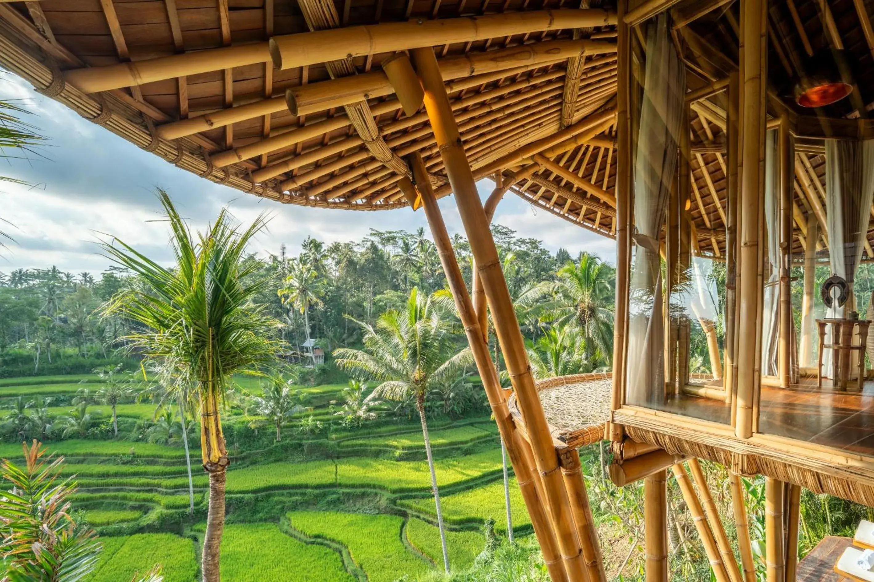 Balcony/Terrace in Bambootel Sawah View Balcony/Terrace in Bambootel Sawah View