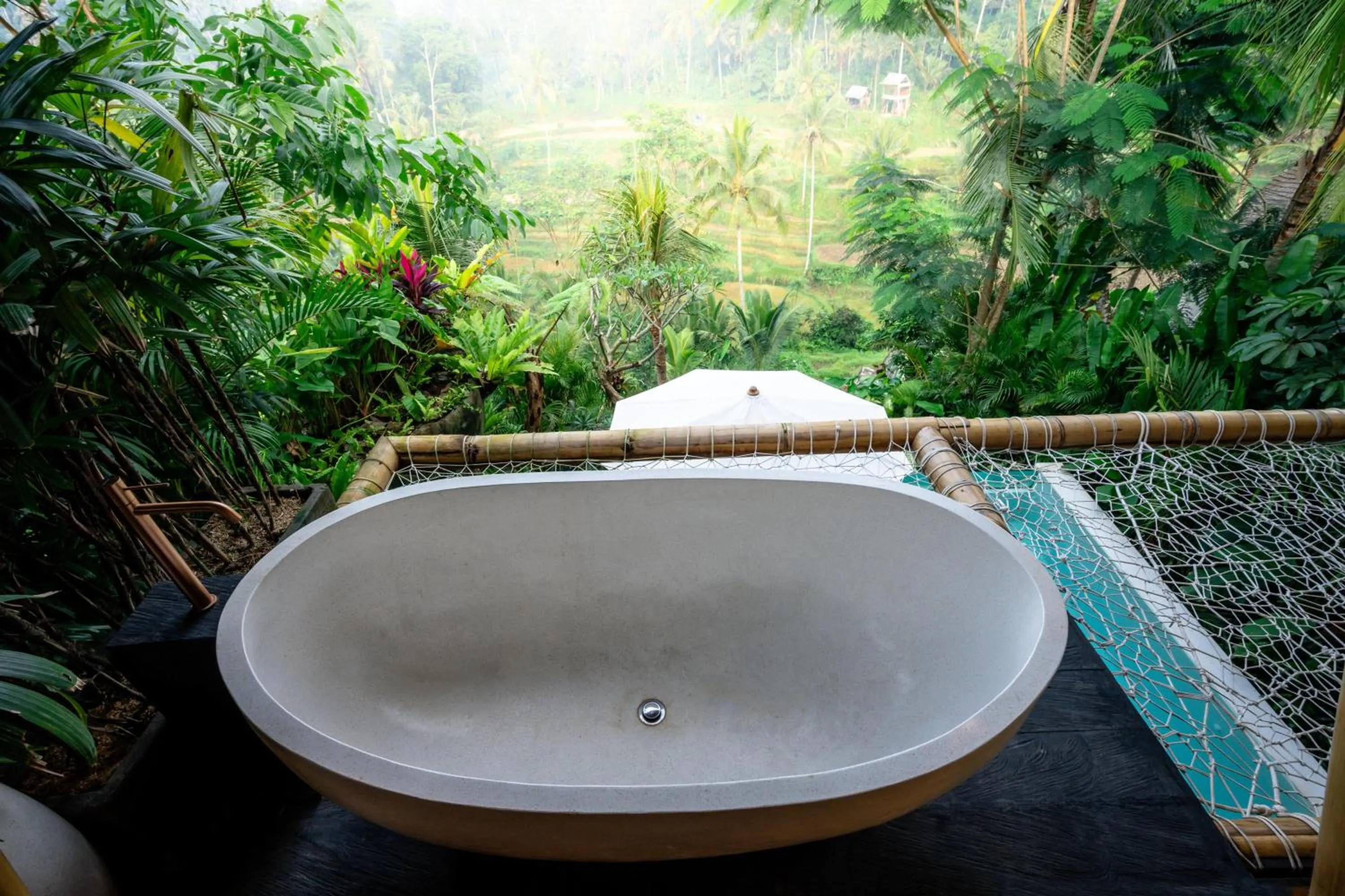 Garden in Bambootel Sawah View