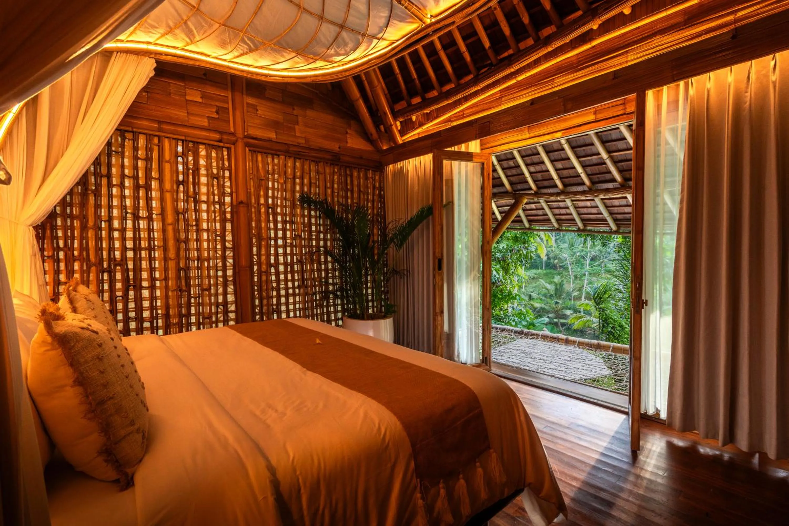 Bedroom, Bed in Bambootel Sawah View