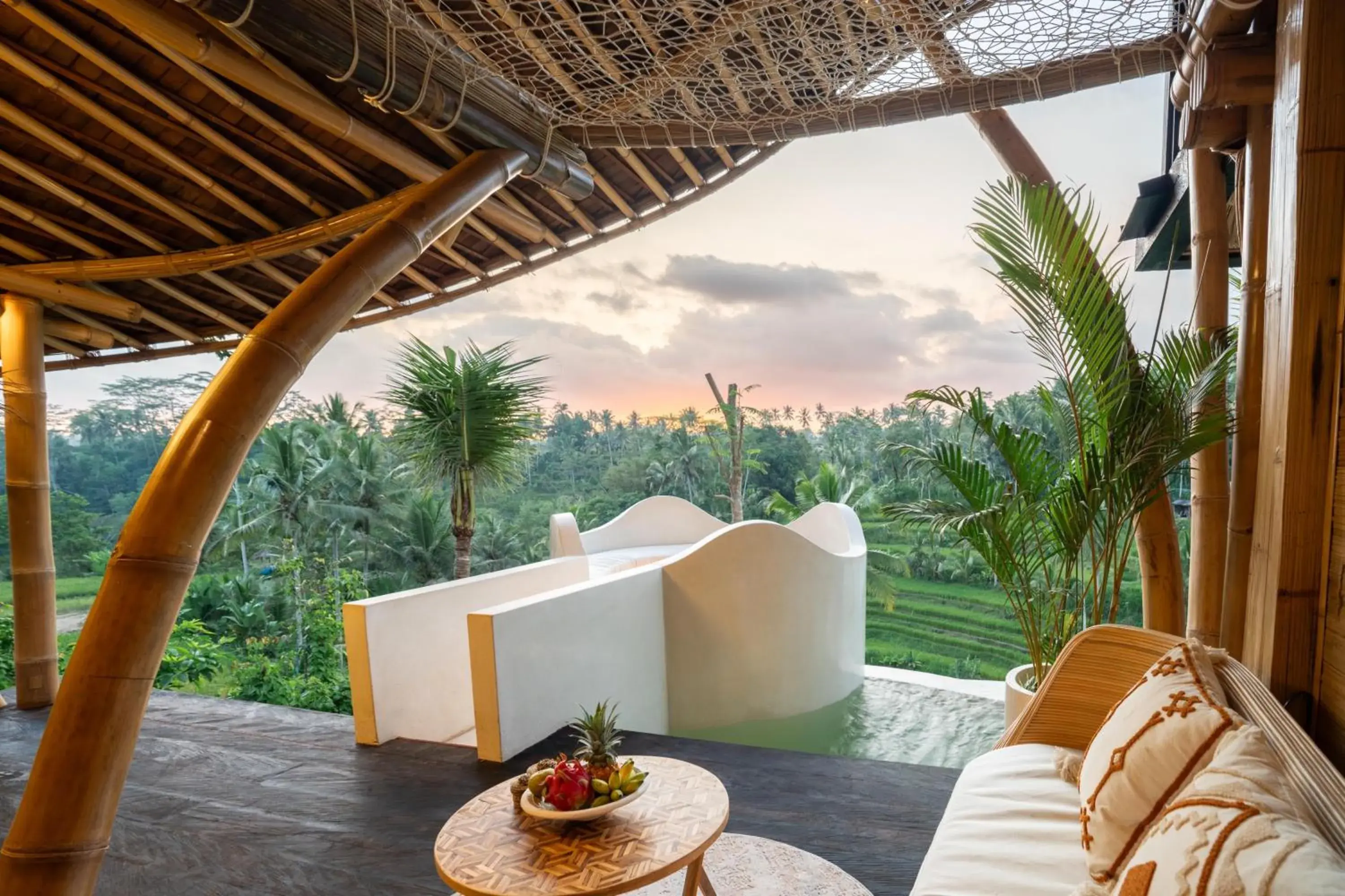 Balcony/Terrace in Bambootel Sawah View Balcony/Terrace in Bambootel Sawah View