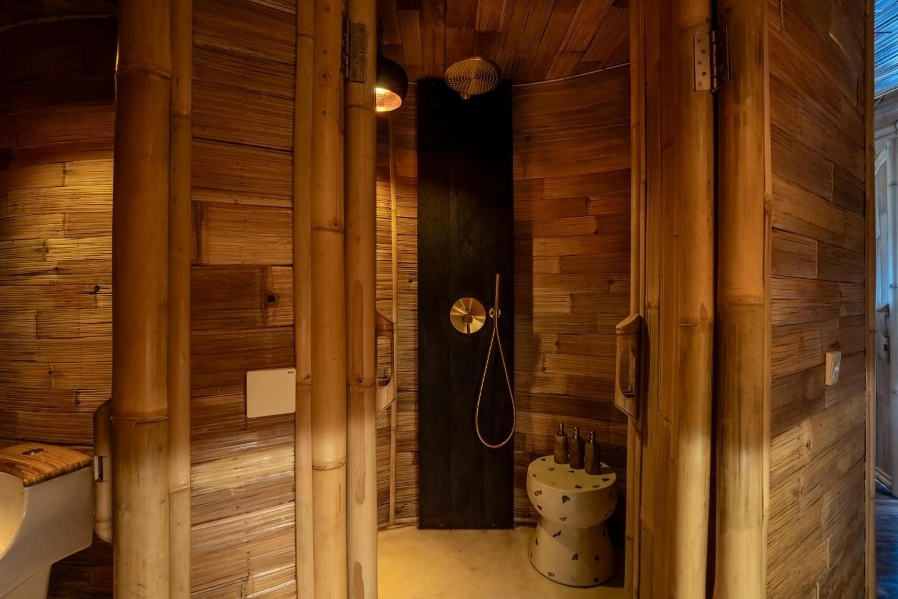 Bathroom in Bambootel Sawah View