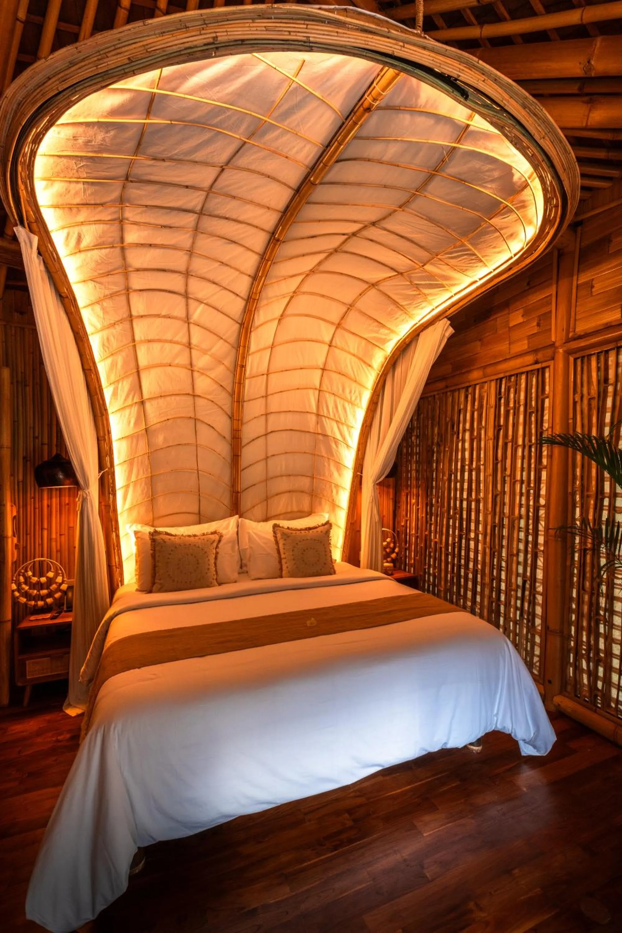 Bedroom, Bed in Bambootel Sawah View