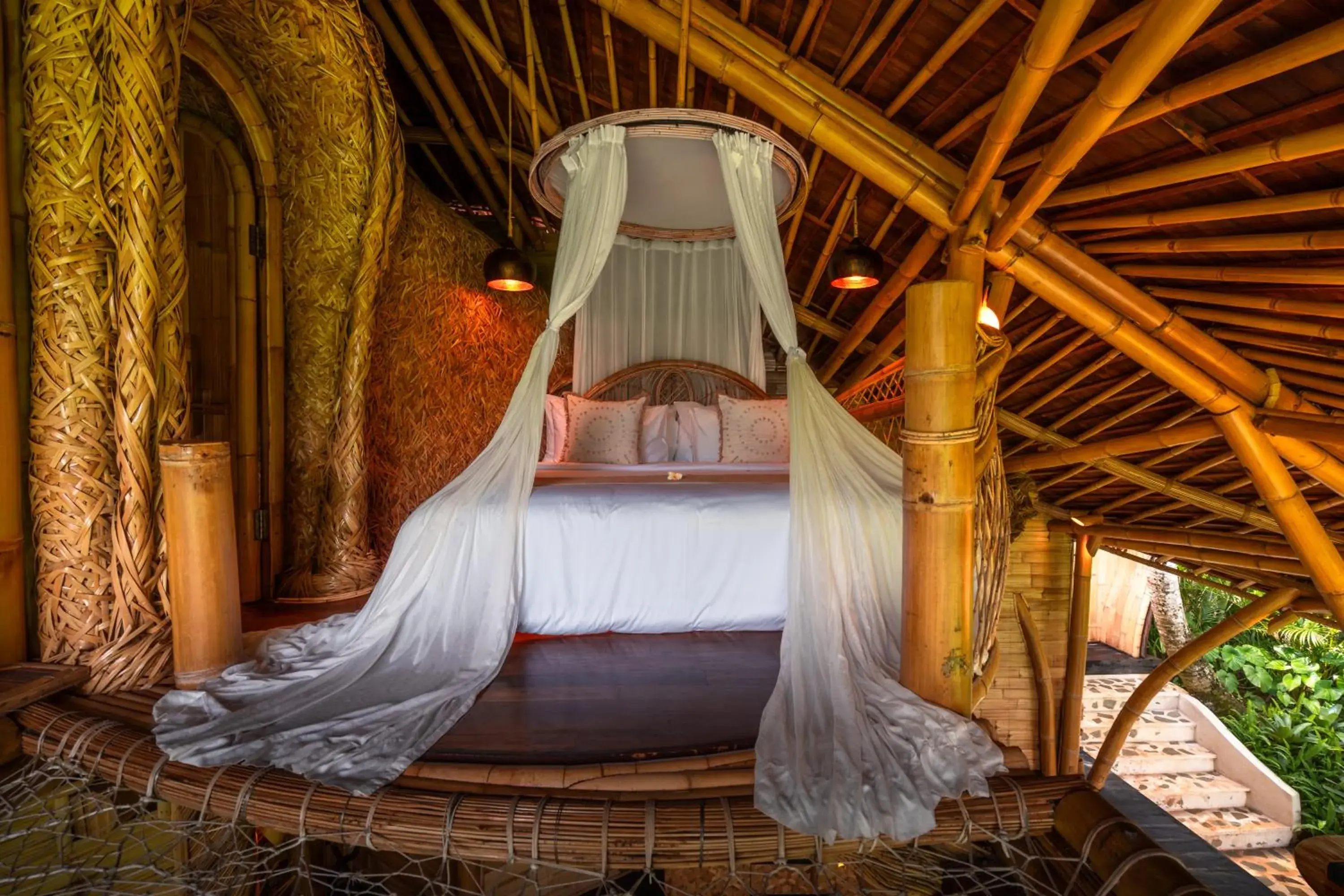 Bedroom in Bambootel Sawah View Bedroom in Bambootel Sawah View