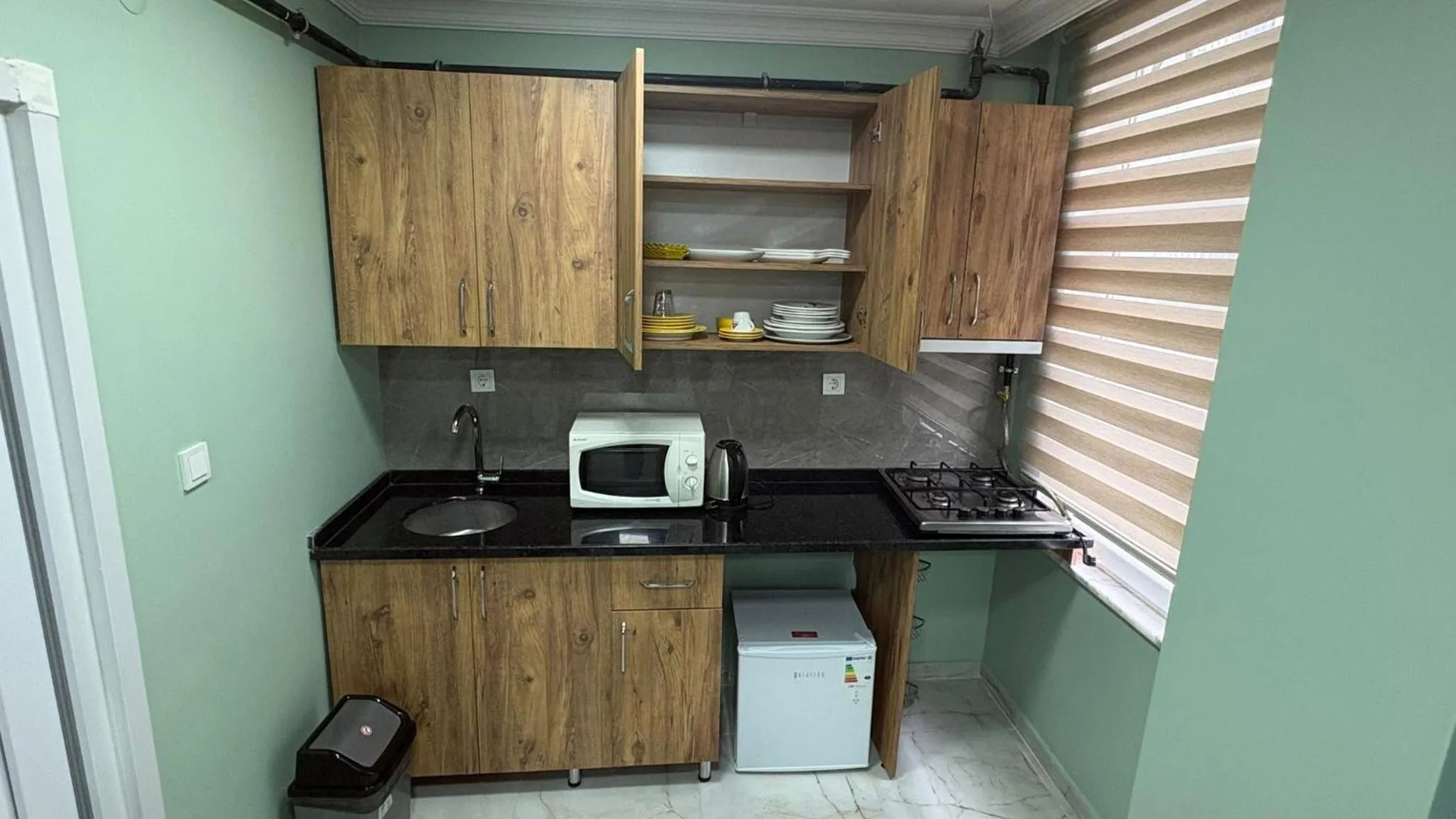 Kitchen or kitchenette in Peker Hotel