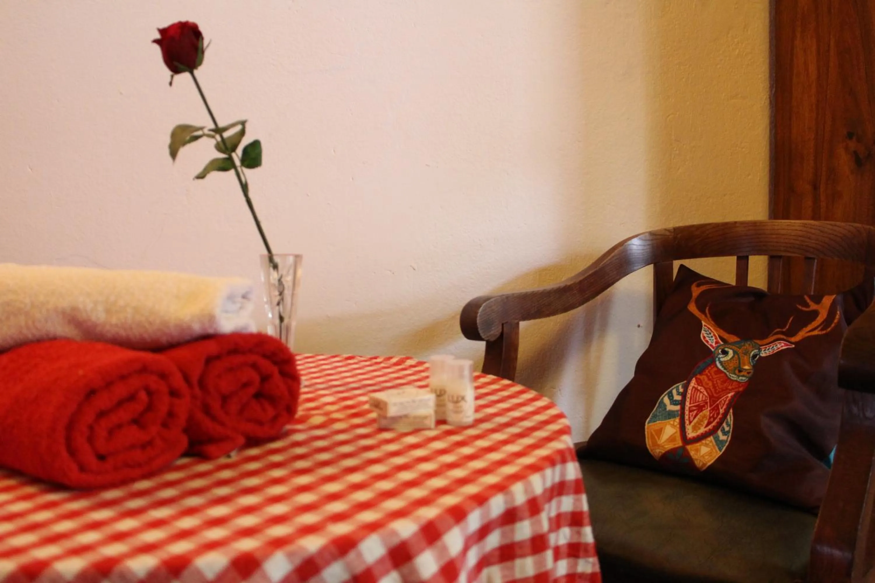 Decorative detail, Bed in Pension Leopoldine