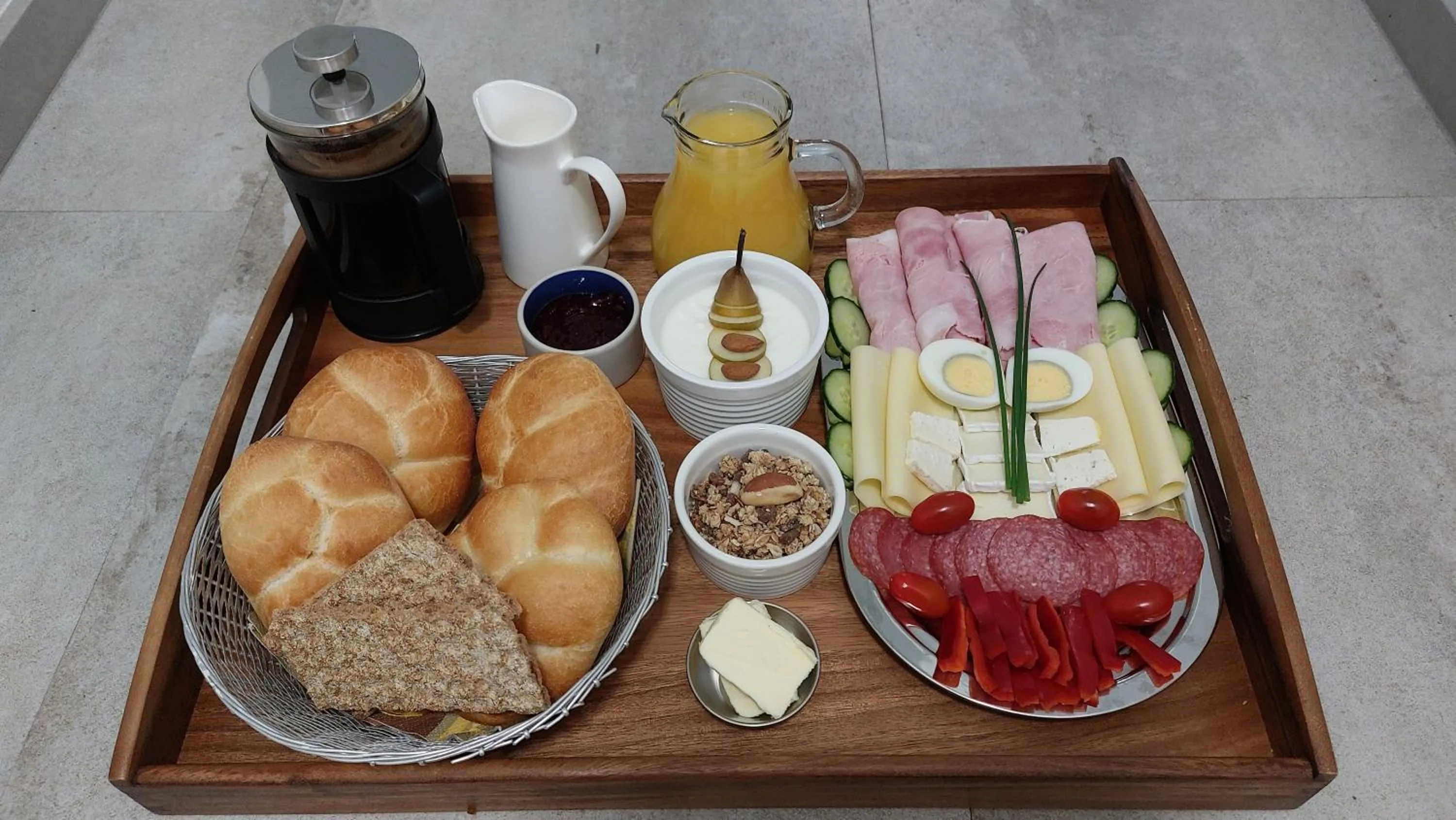 Breakfast in Apartmány FELSENBURG Staré Splavy